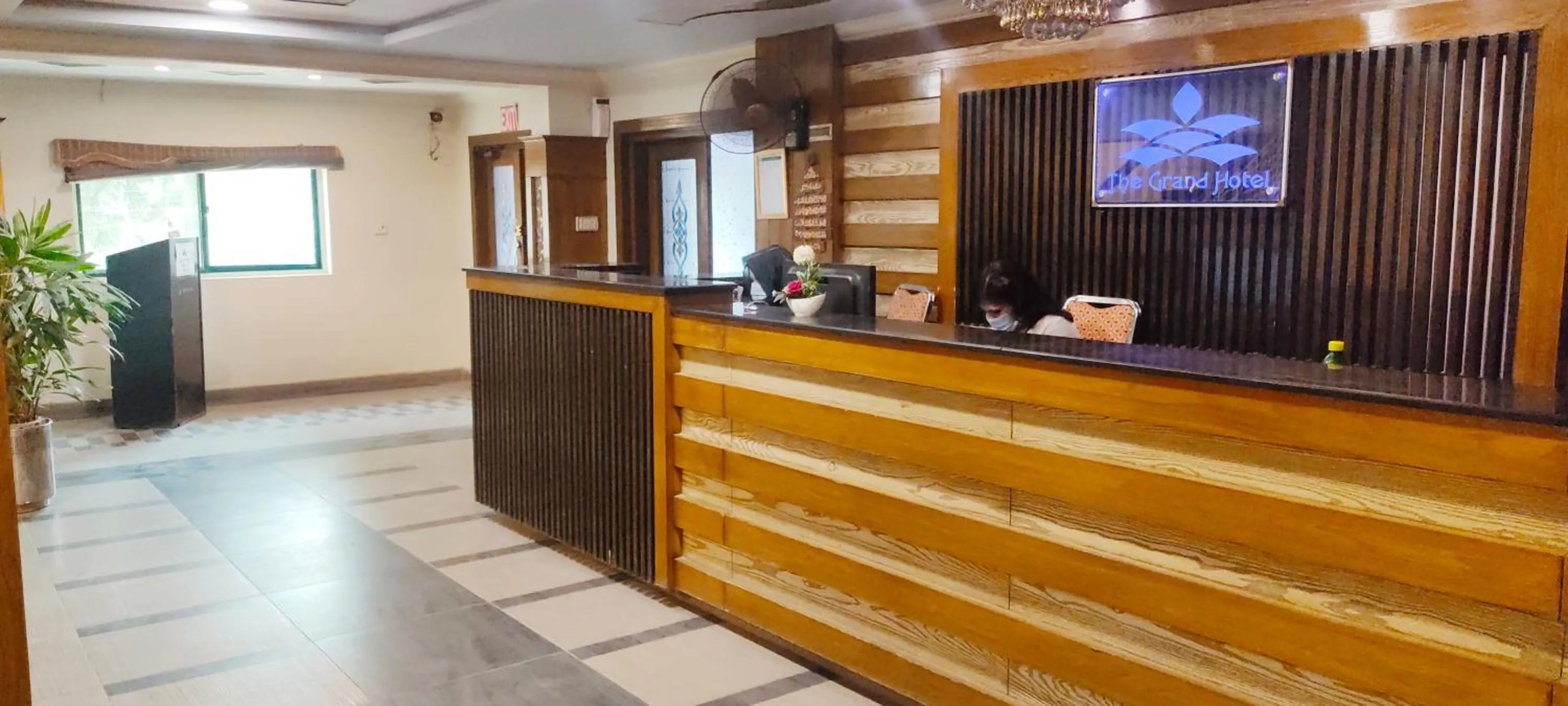 Lobby or reception in The Grand Hotel Multan