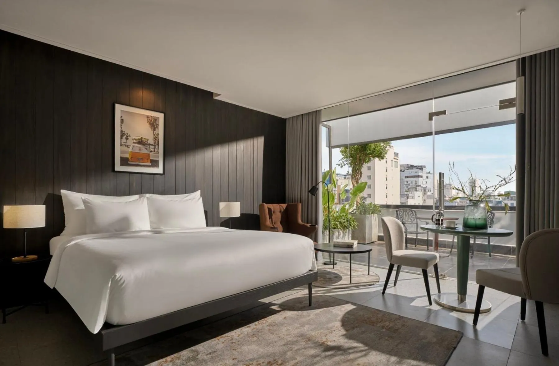 Patio, Bed in M Village Hotel Lý Tự Trọng