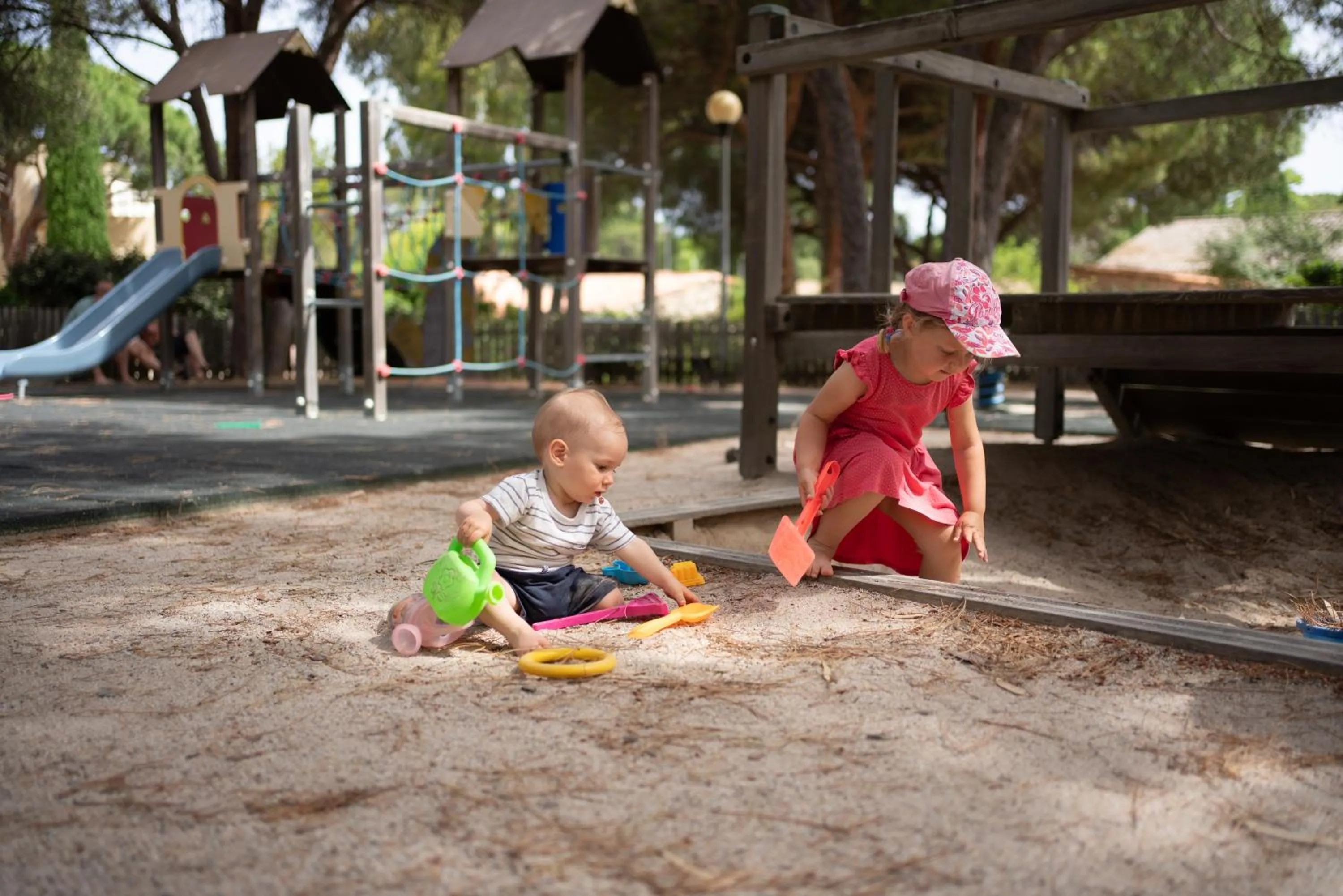 Children play ground in Feriendorf zum störrischen Esel