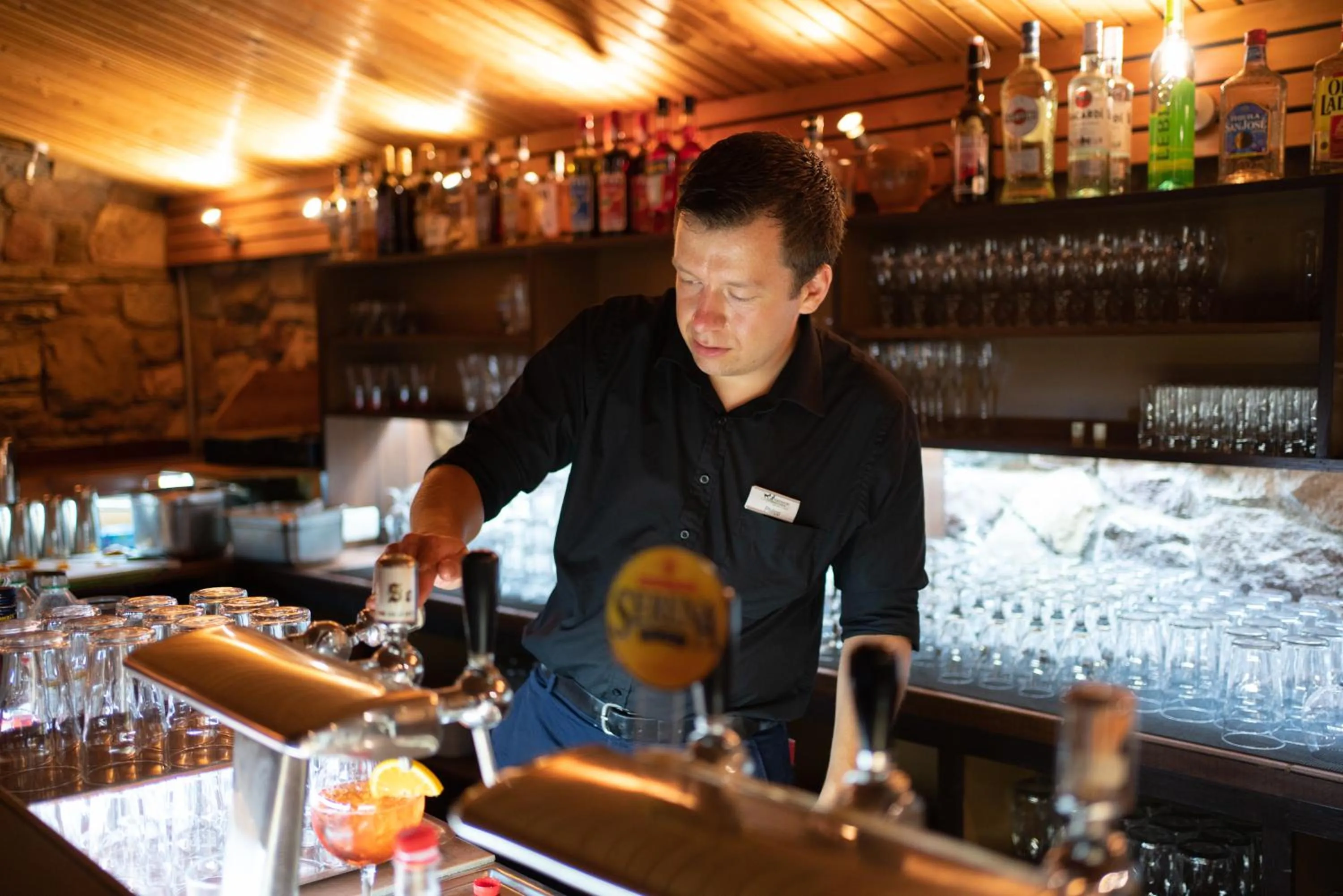 Lounge or bar in Feriendorf zum störrischen Esel