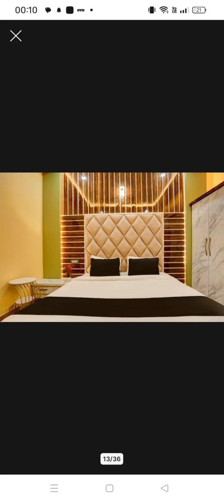 Bed in Hotel Ashok Vihar
