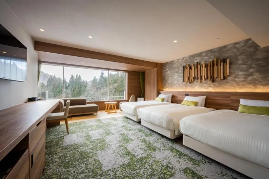 Bed in Hotel Shidotaira