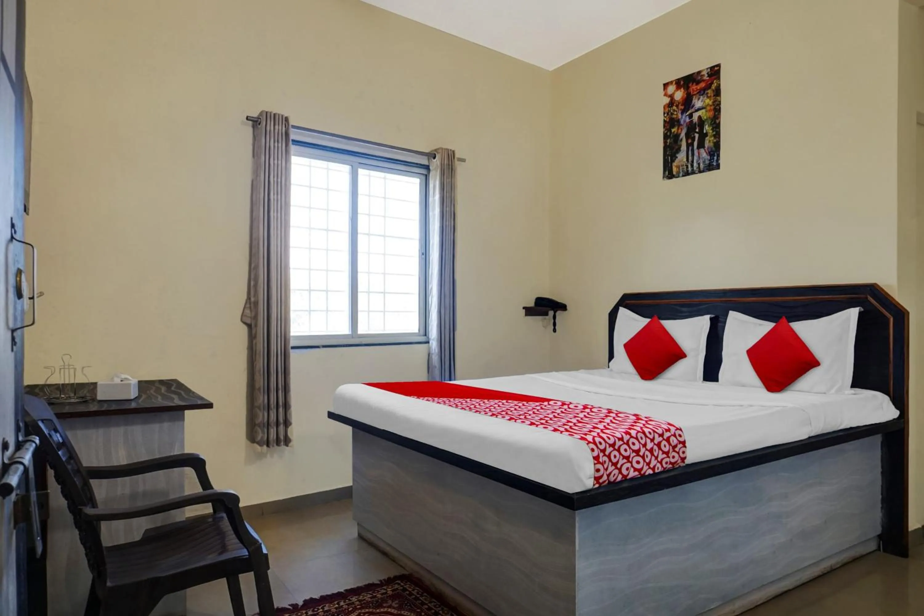 Bedroom, Bed in Hotel O Happy Homely Stay