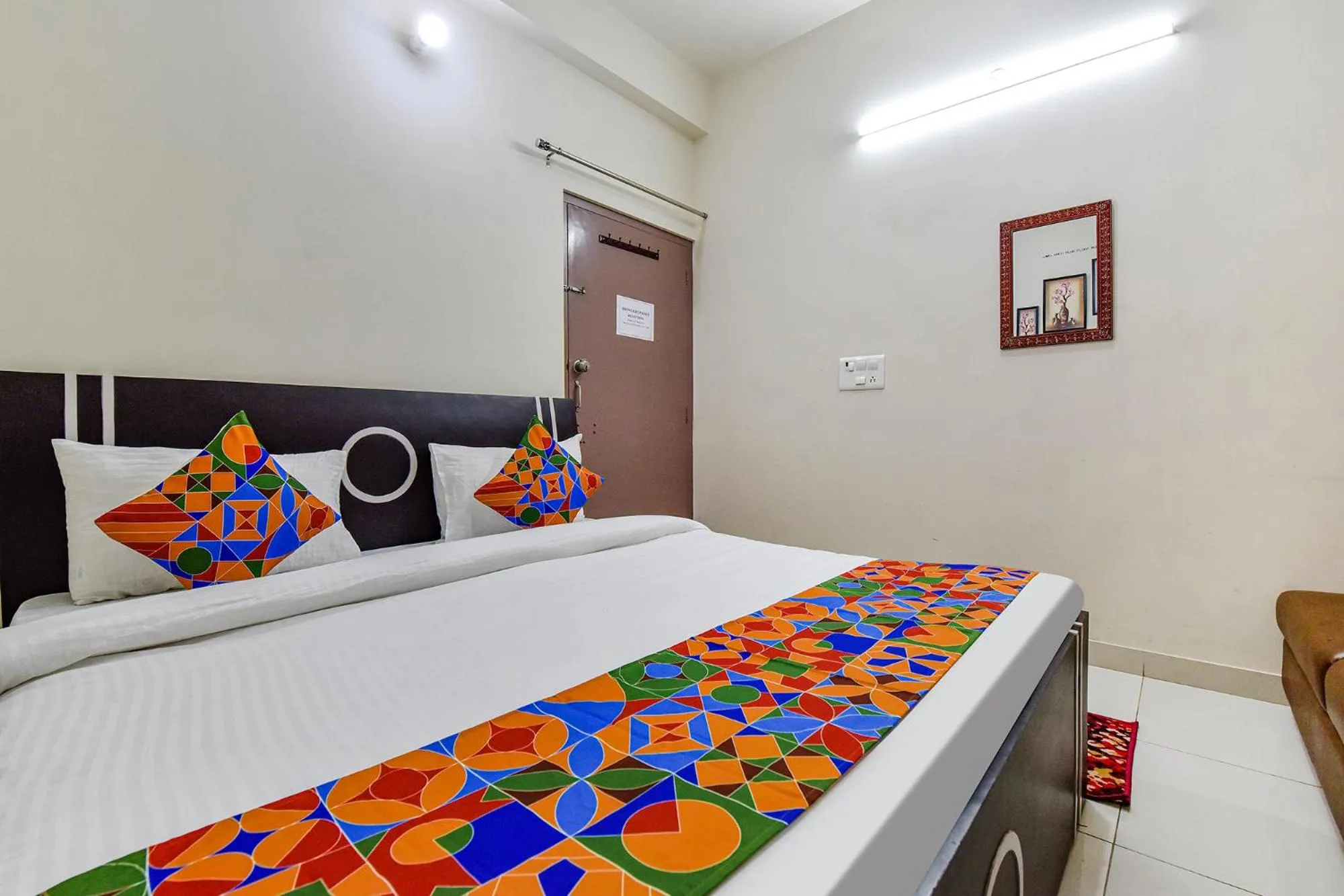 Bed in FabHotel Moon Light Palace