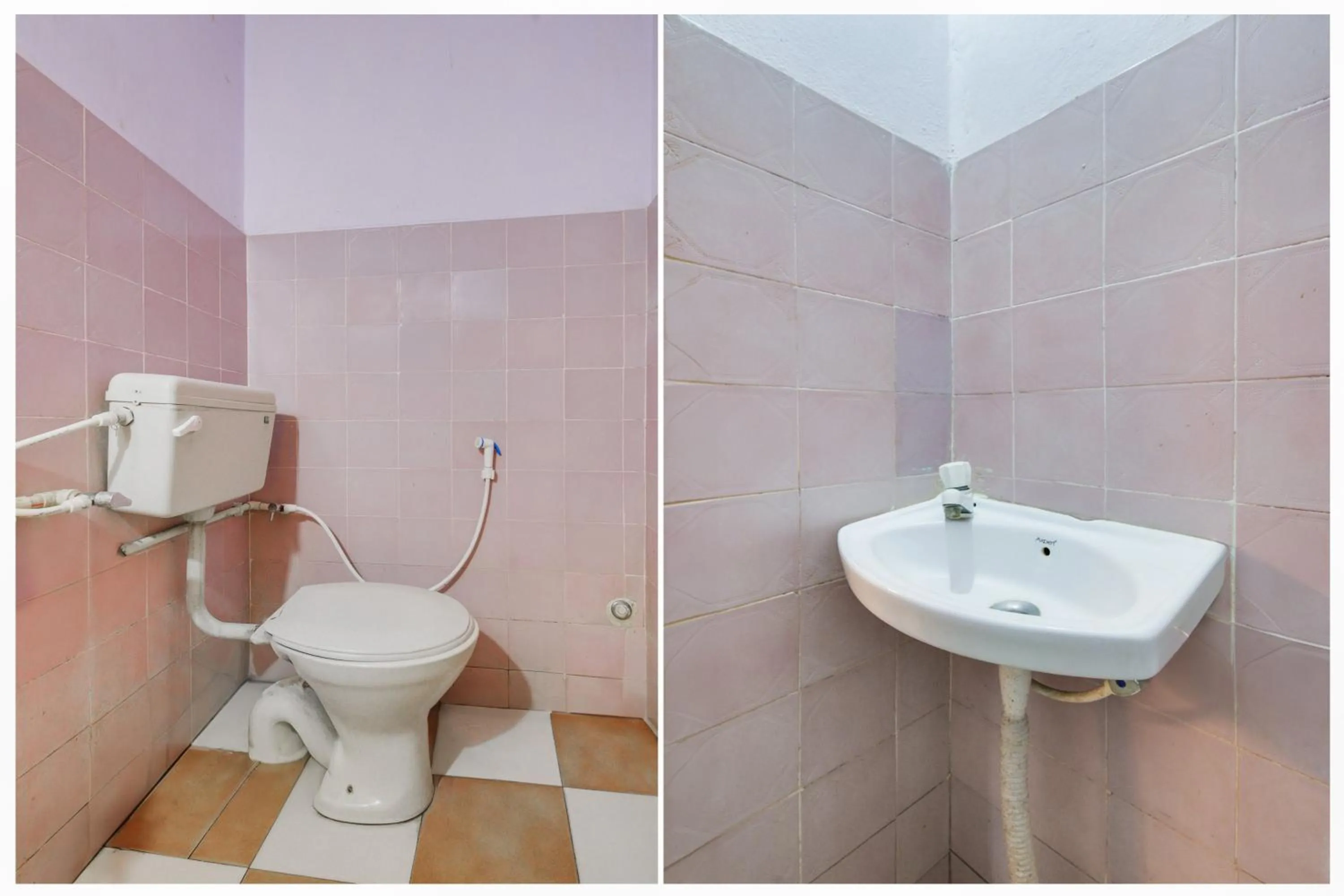 Bathroom in Hotel O New Sri Sai Amaravati Lodge