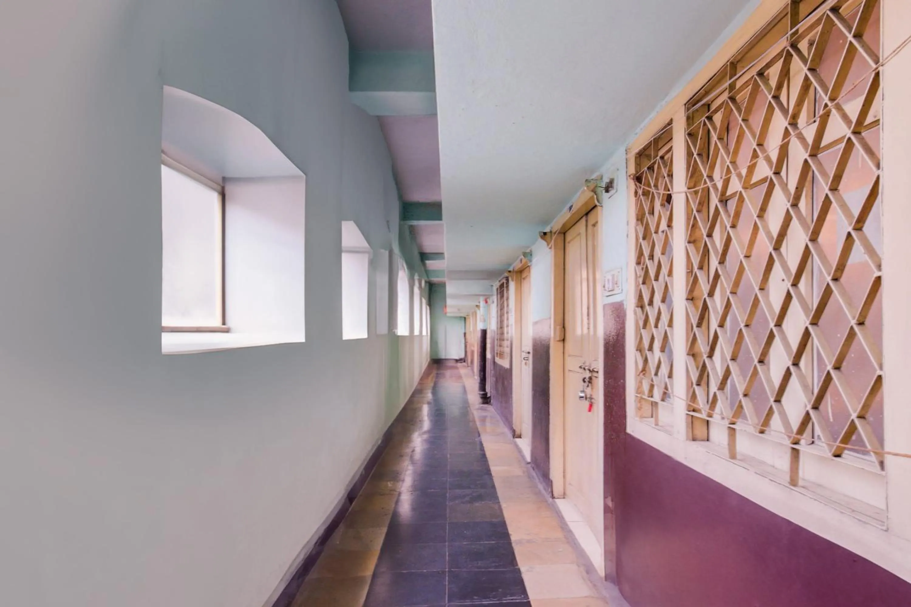 Lobby or reception in Hotel O New Sri Sai Amaravati Lodge