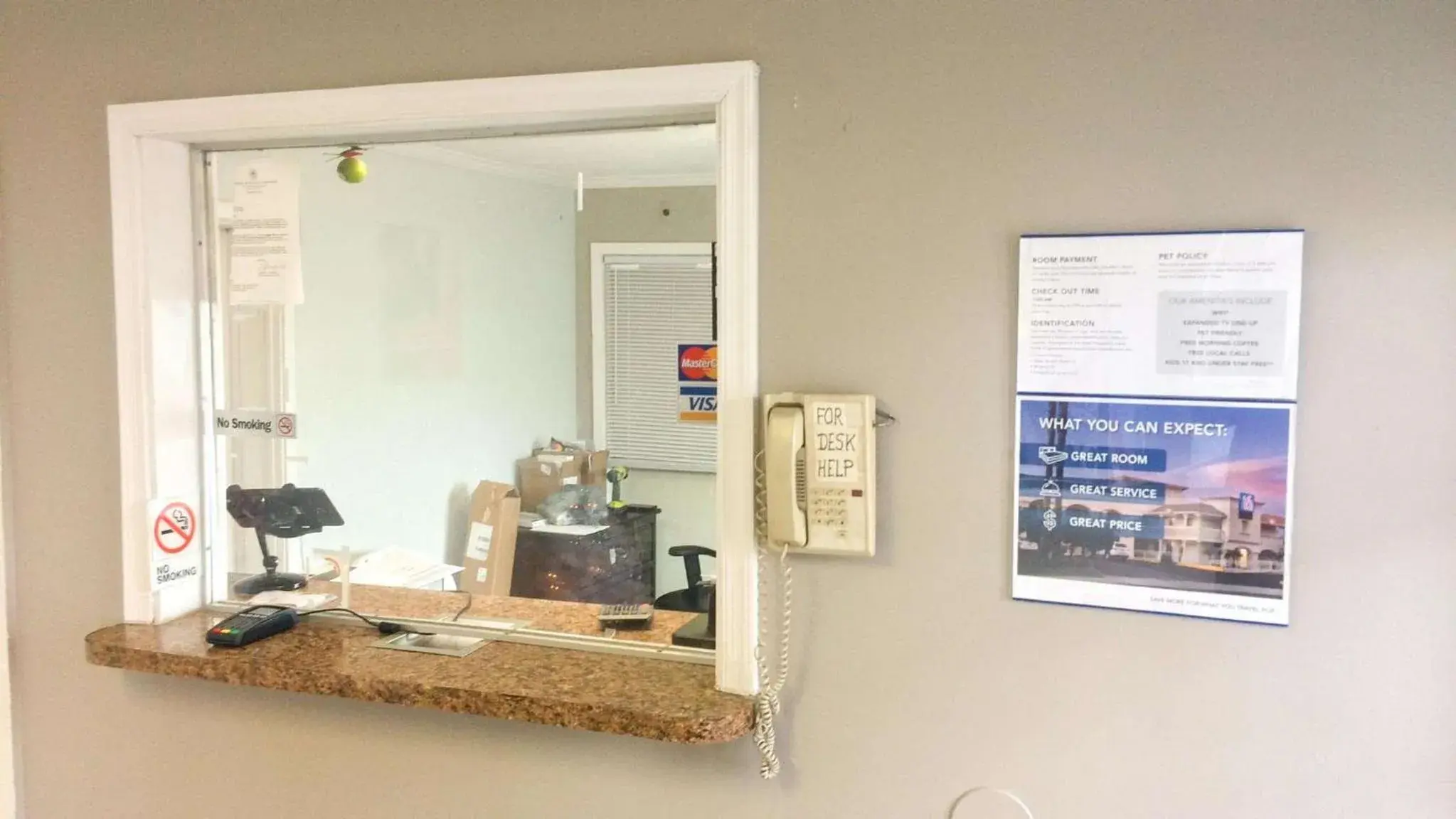 Lobby or reception in Motel 6 Newport News, VA – Fort Eustis Lobby or reception in Motel 6 Newport News, VA – Fort Eustis