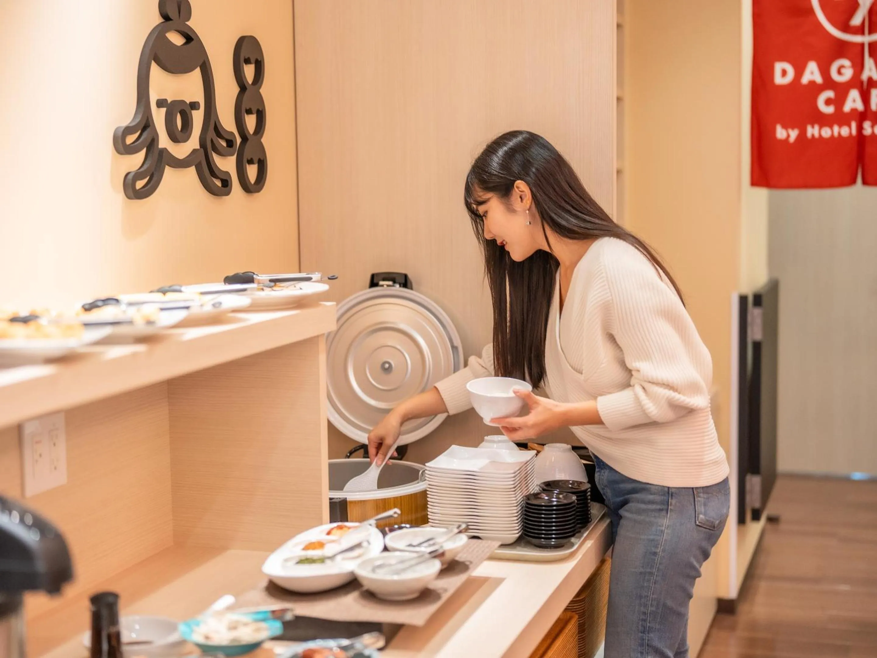 Breakfast in Hotel Sanrriott Shinsaibashi
