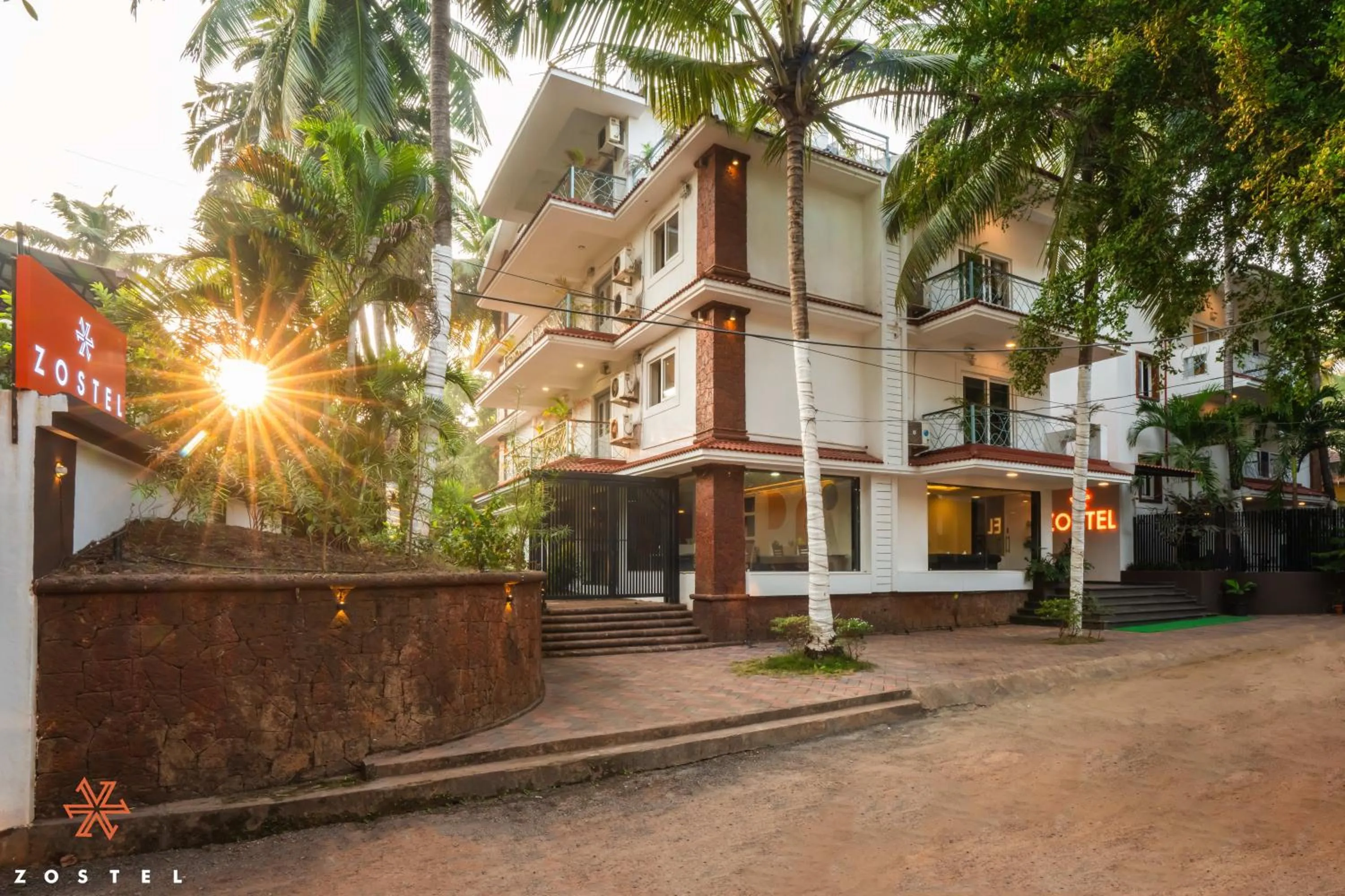 Property building in Zostel Goa (Anjuna)