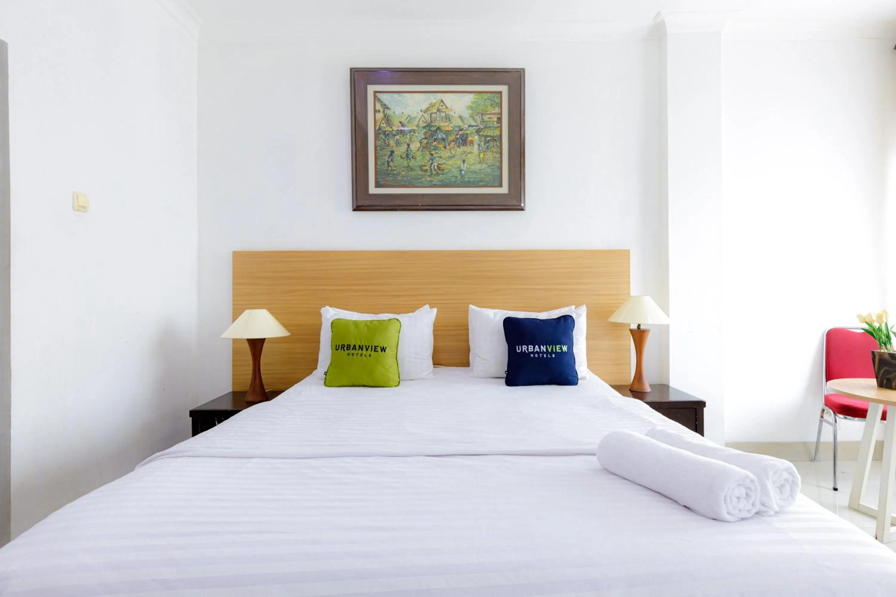 Bedroom, Bed in Urbanview SRB near Mall Ciputra Cibubur by RedDoorz