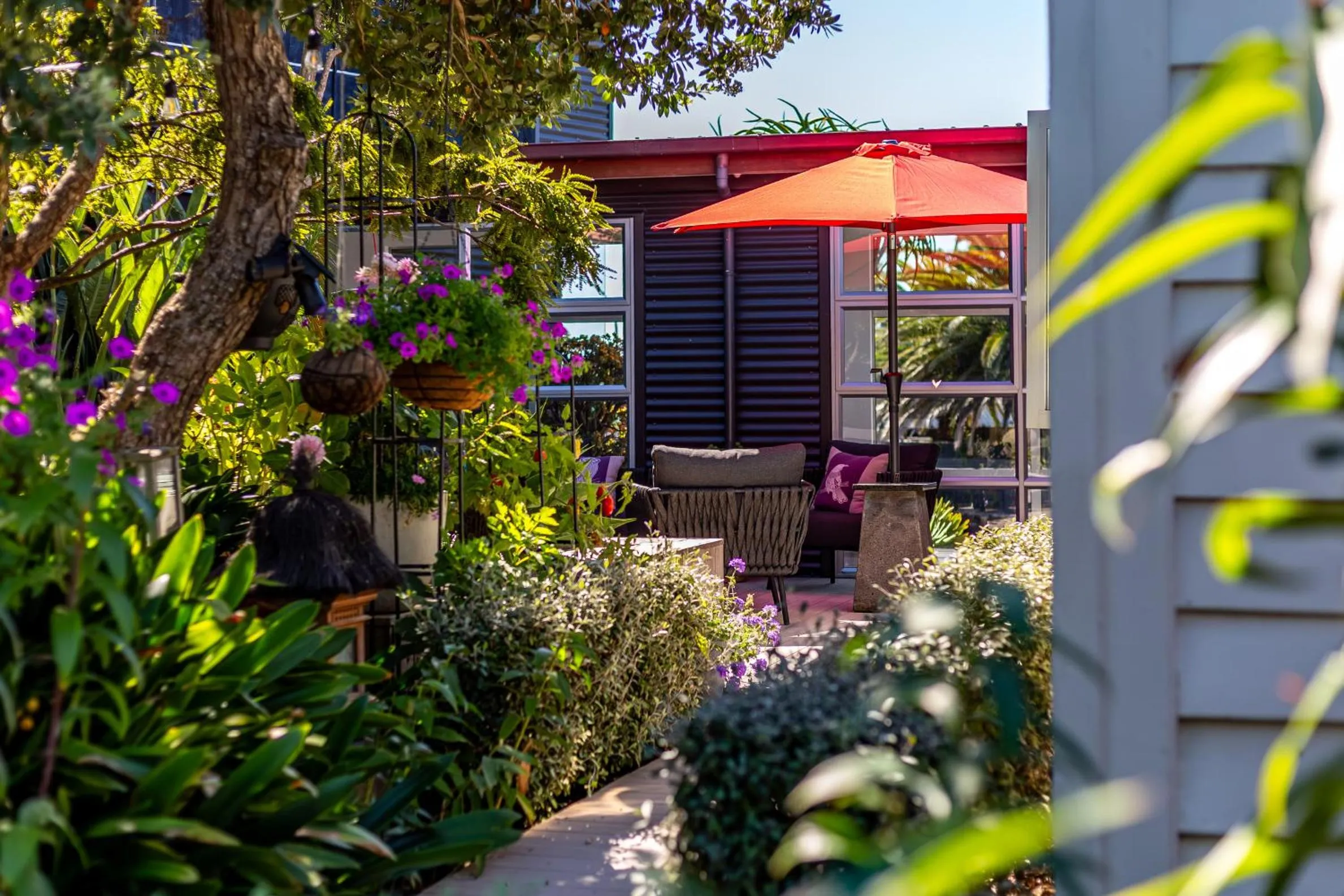 Garden in Top Floor Bed and Breakfast