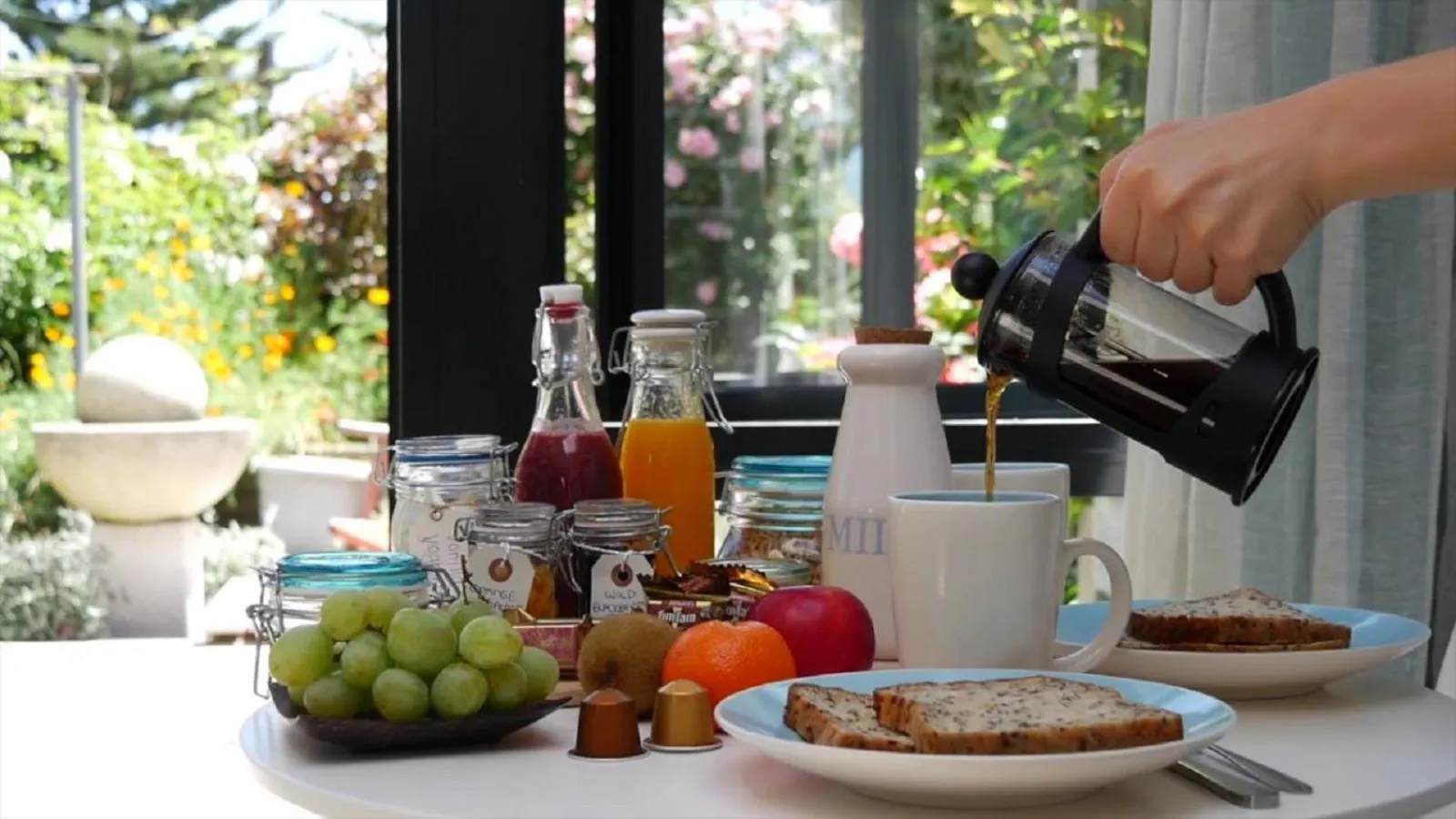 Continental breakfast in Top Floor Bed and Breakfast