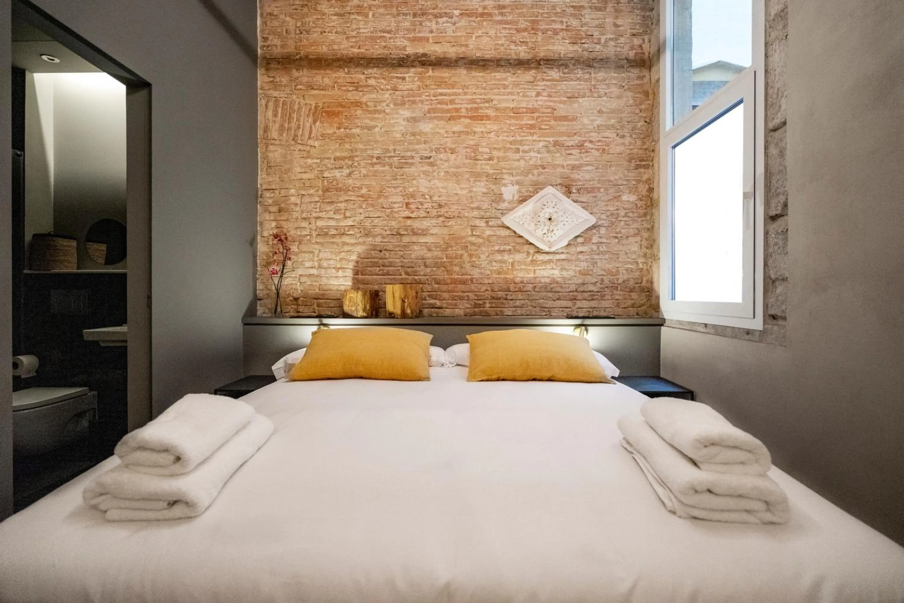 Bed in Hostal Porxos Garden