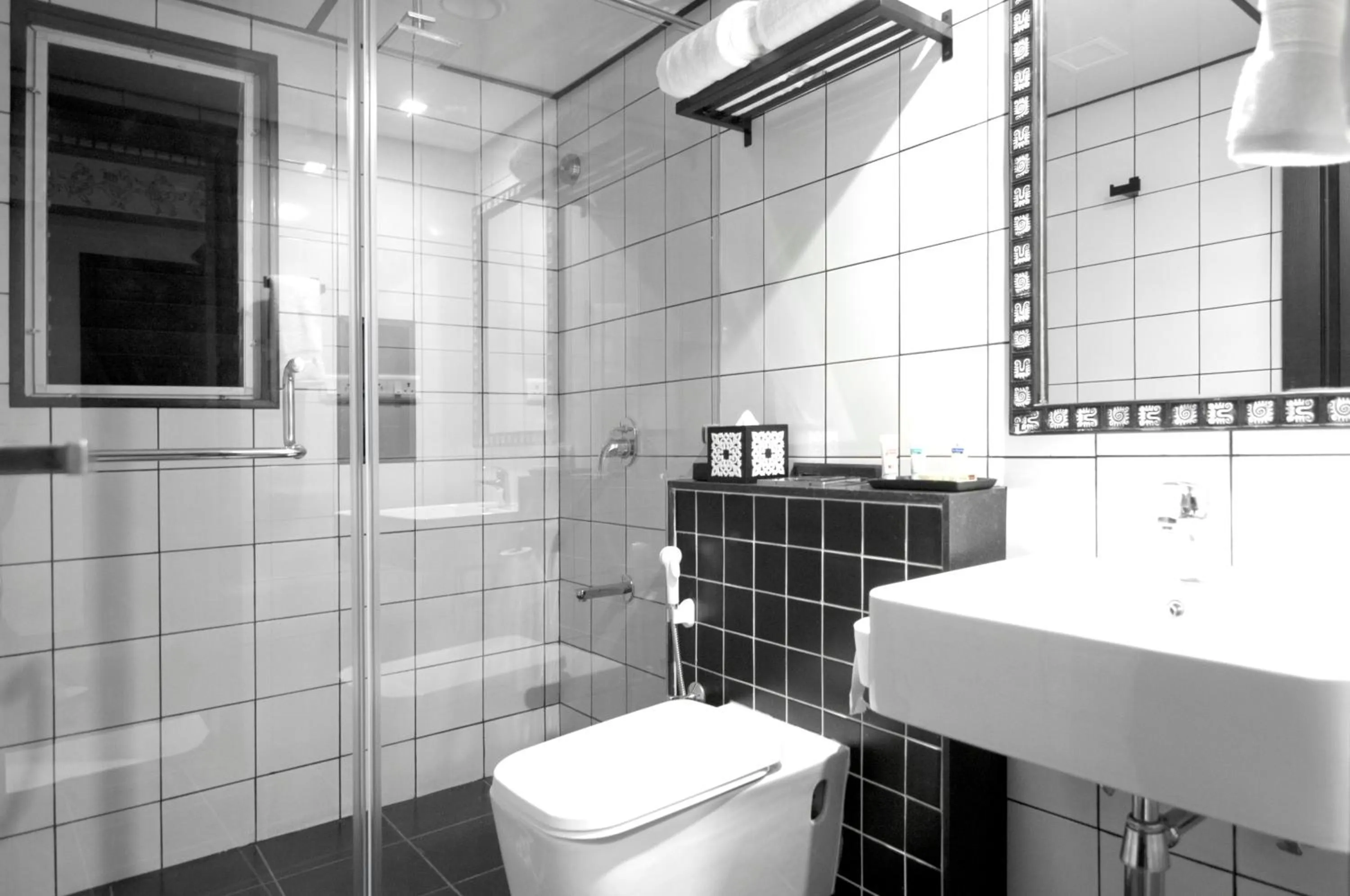 Bathroom in Liwa - The Transit Hotel, Bengaluru