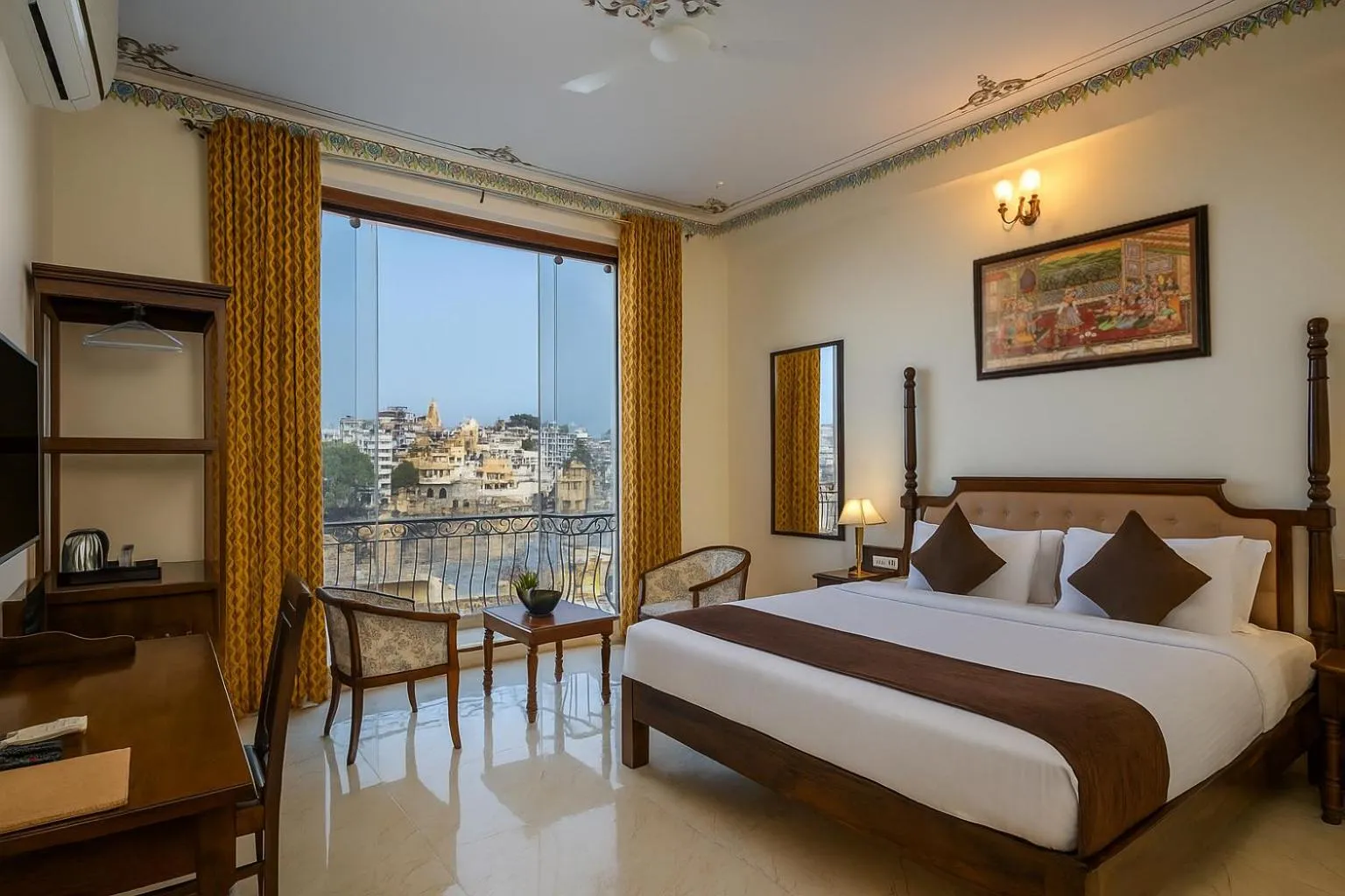 Bedroom, Bed in DERA PICHOLA- A Lake Facing Boutique Hotel