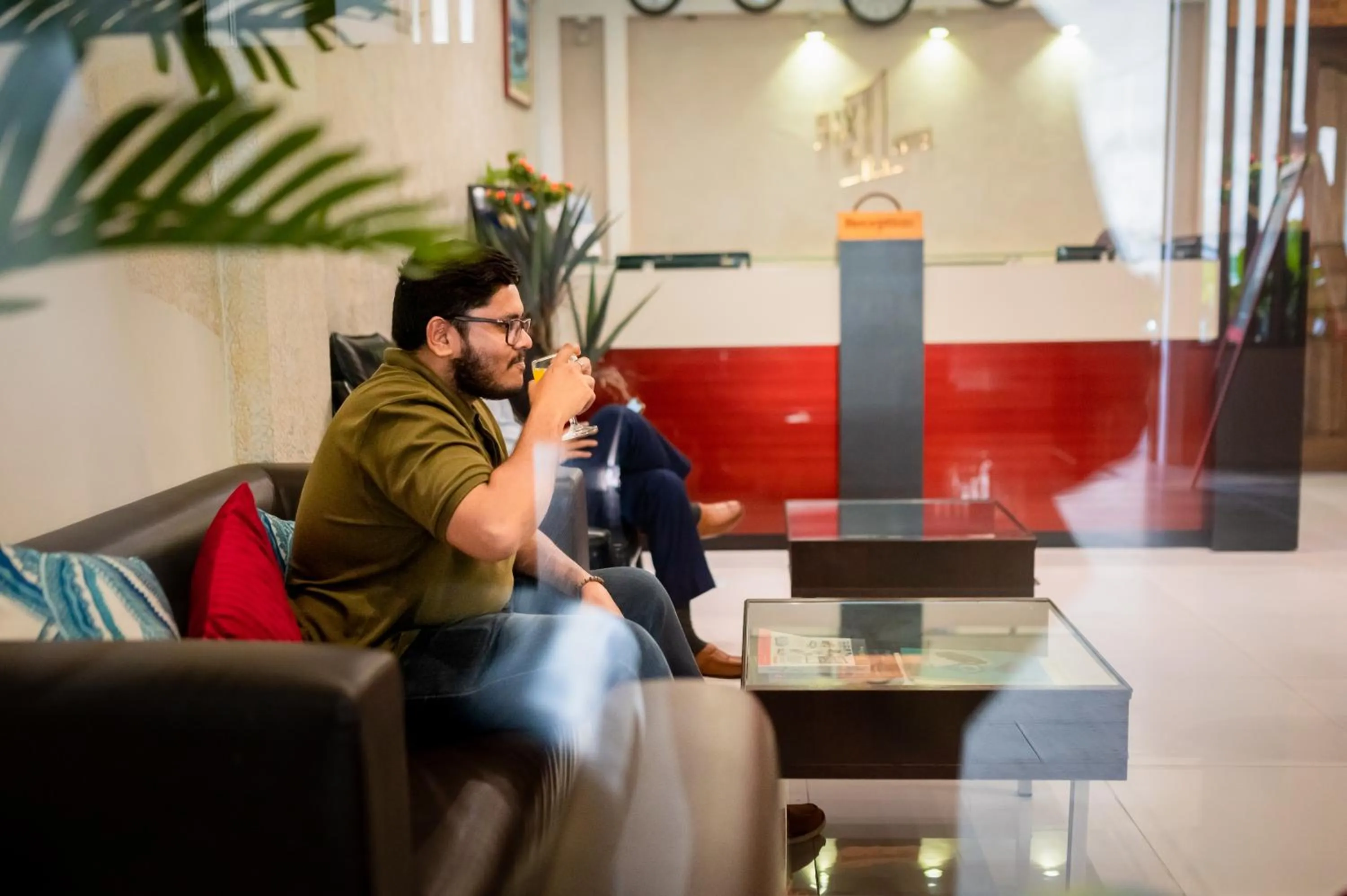 Seating area in ZAN Lodge