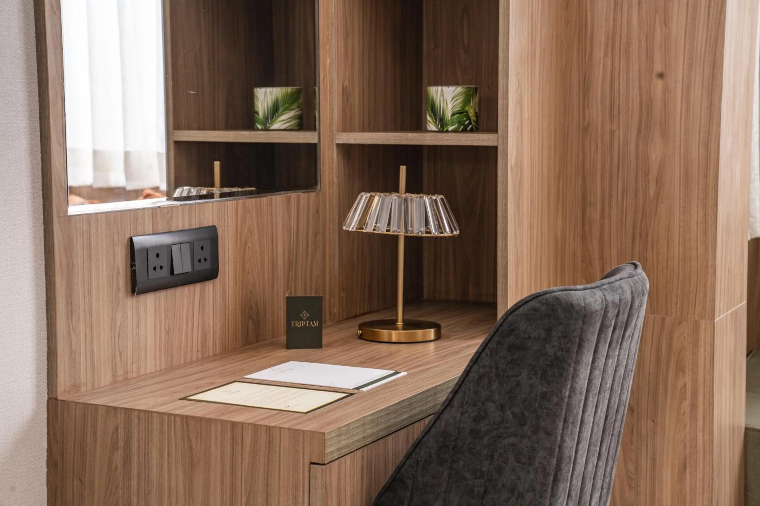 Seating area in Triptam Vrindavan