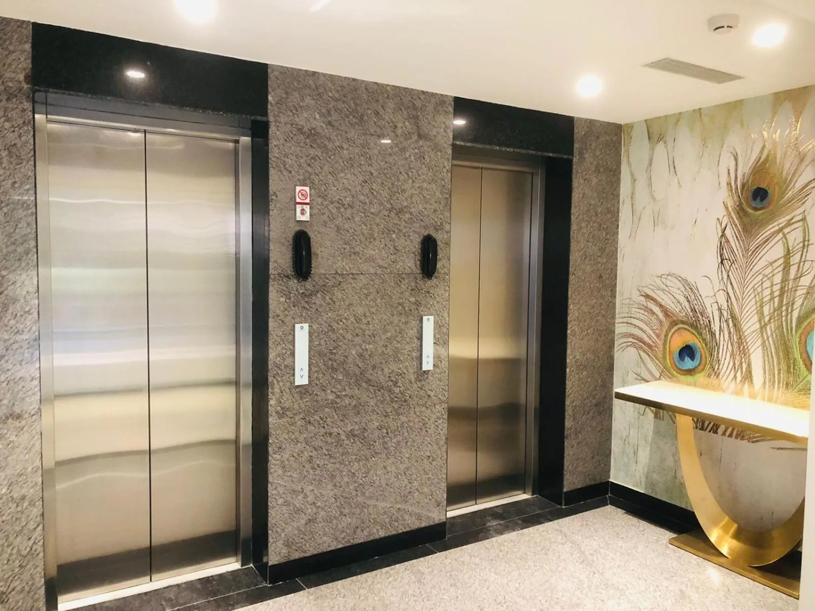 elevator in Triptam Vrindavan