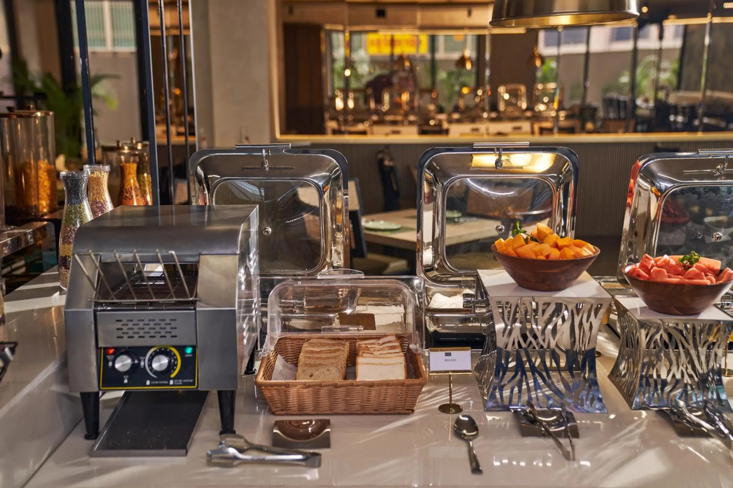 Buffet breakfast in Triptam Vrindavan Buffet breakfast in Triptam Vrindavan