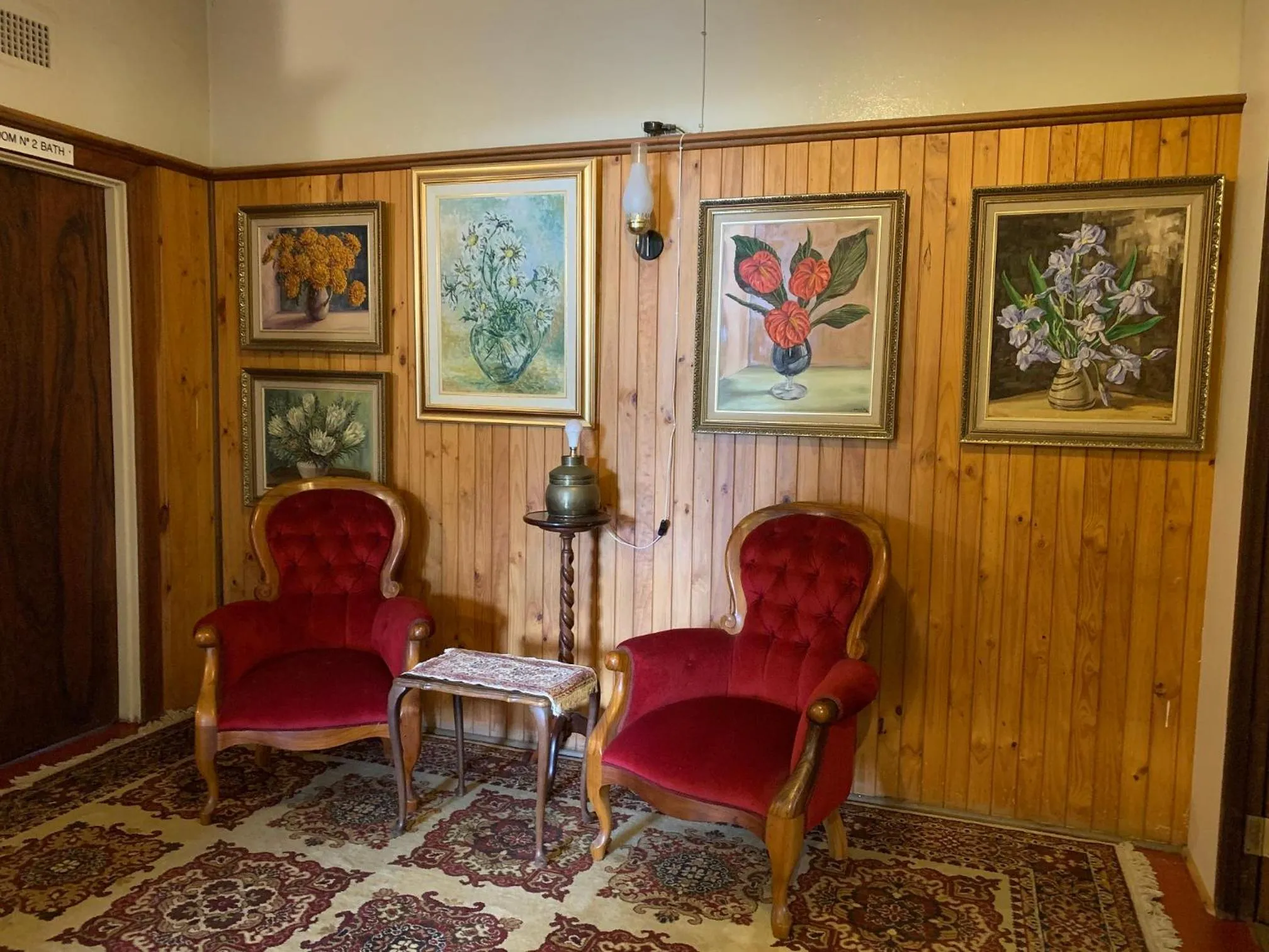 Seating area in Hotel De Rust
