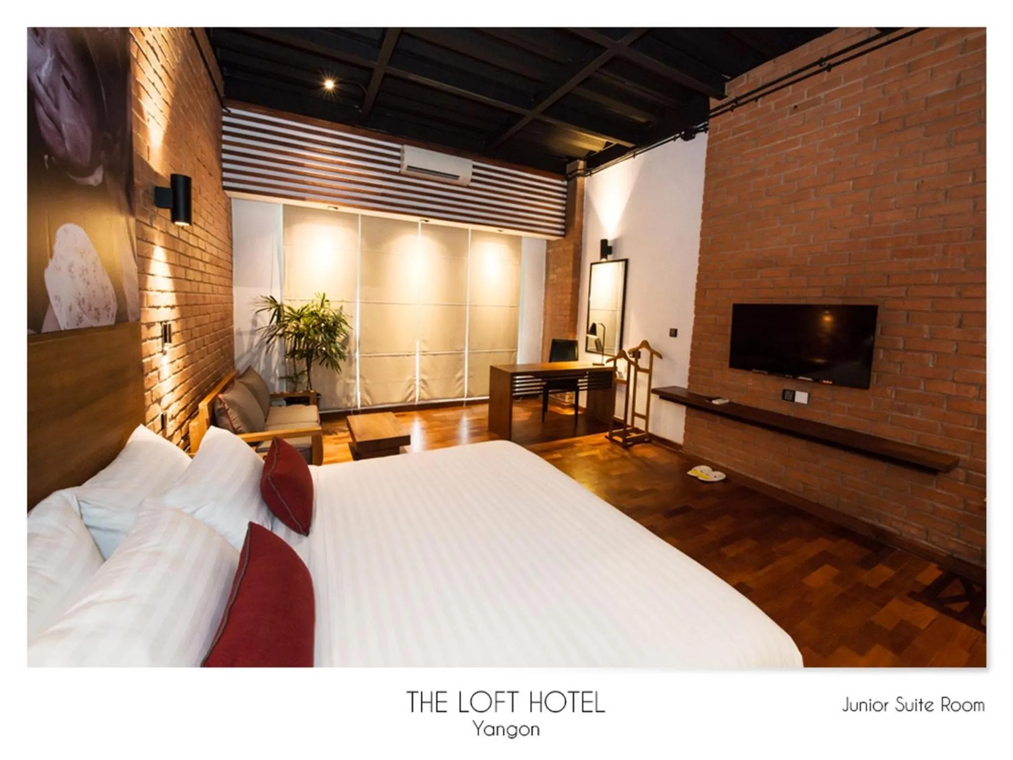 Bed in The Loft Hotel Downtown Yangon