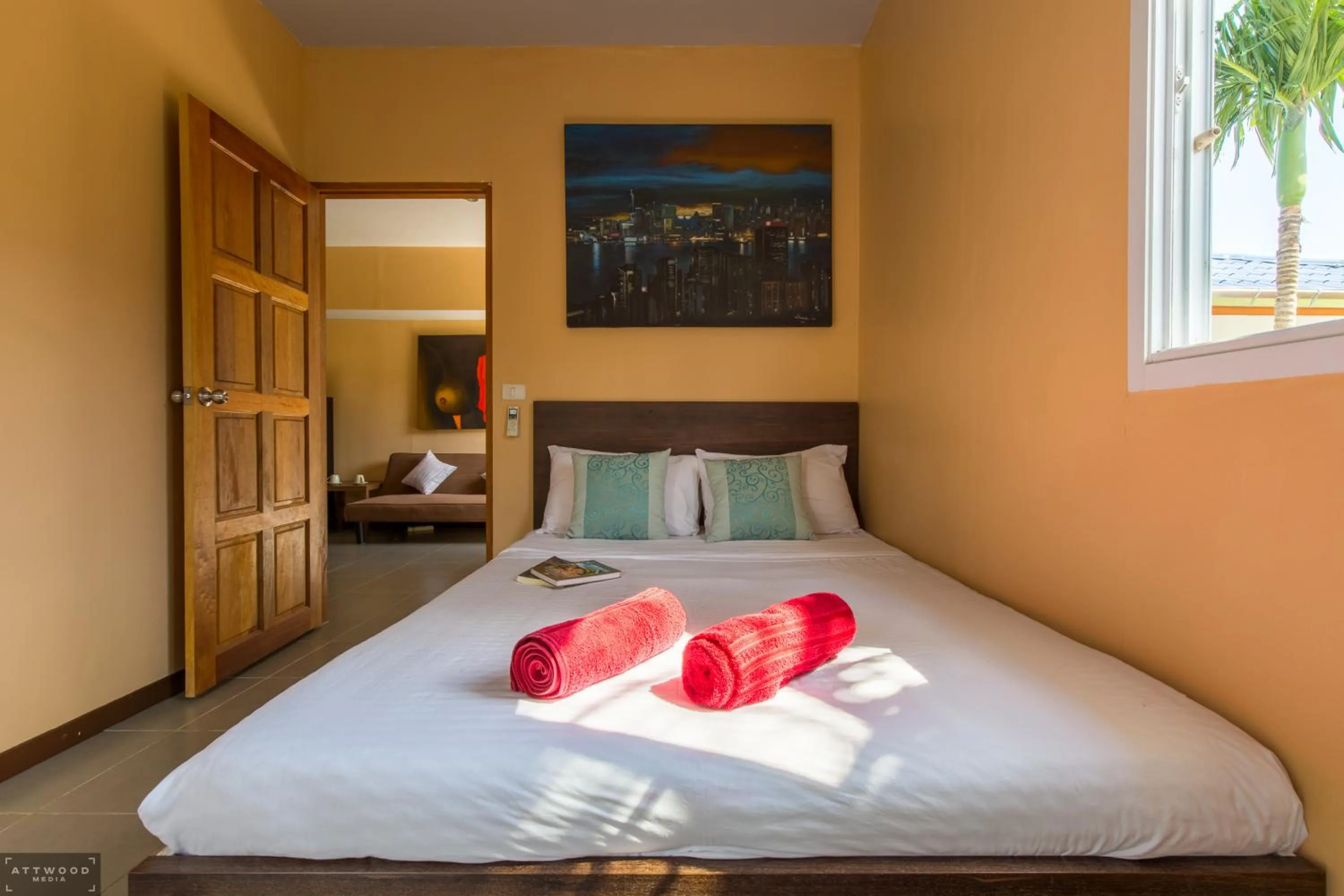 Bed in Samui Star Guesthouse