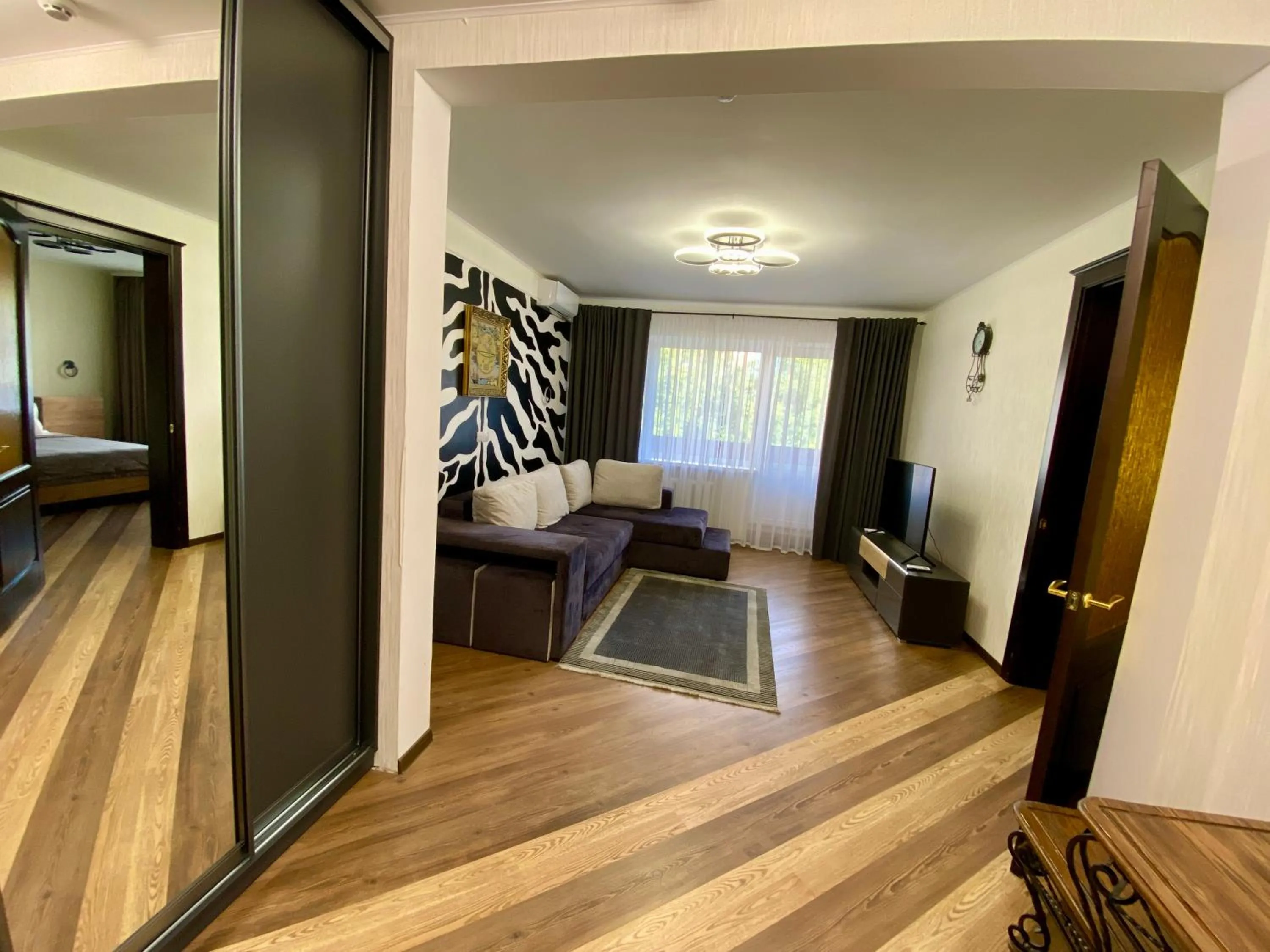 Bed in Hotel Prydesnyansky