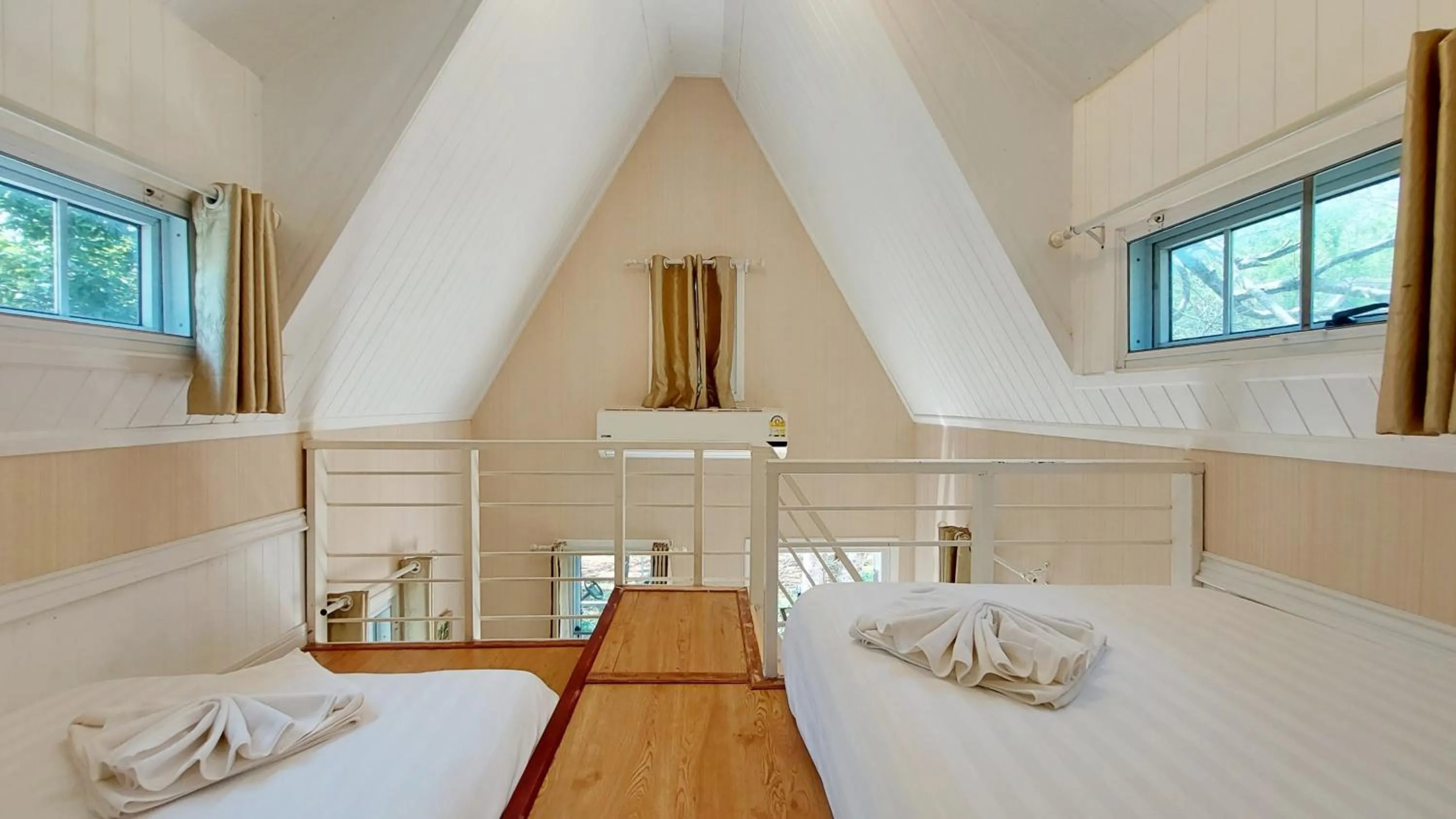Bed in Puprai Tarnnarm Resort