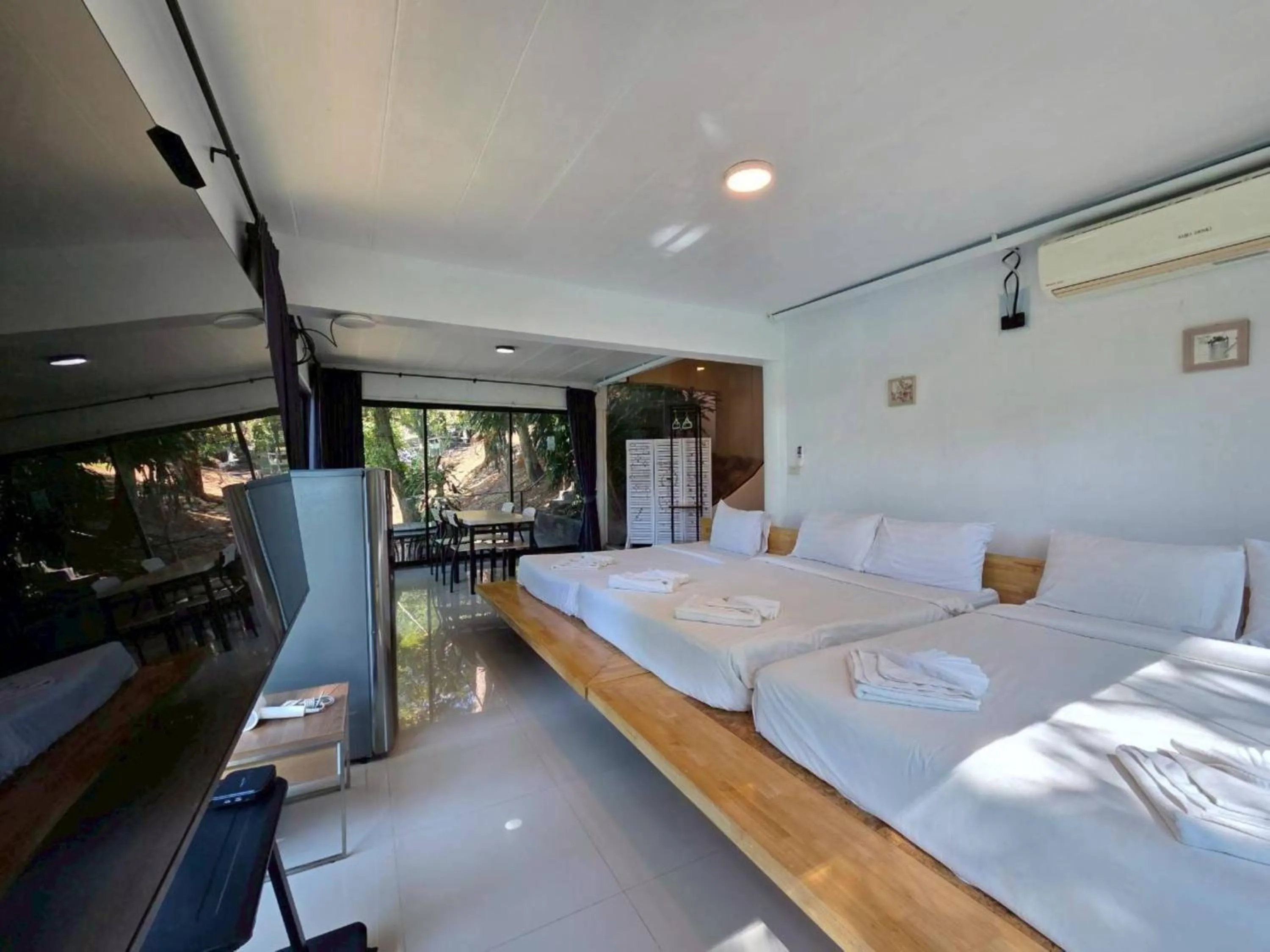 Bed in Puprai Tarnnarm Resort