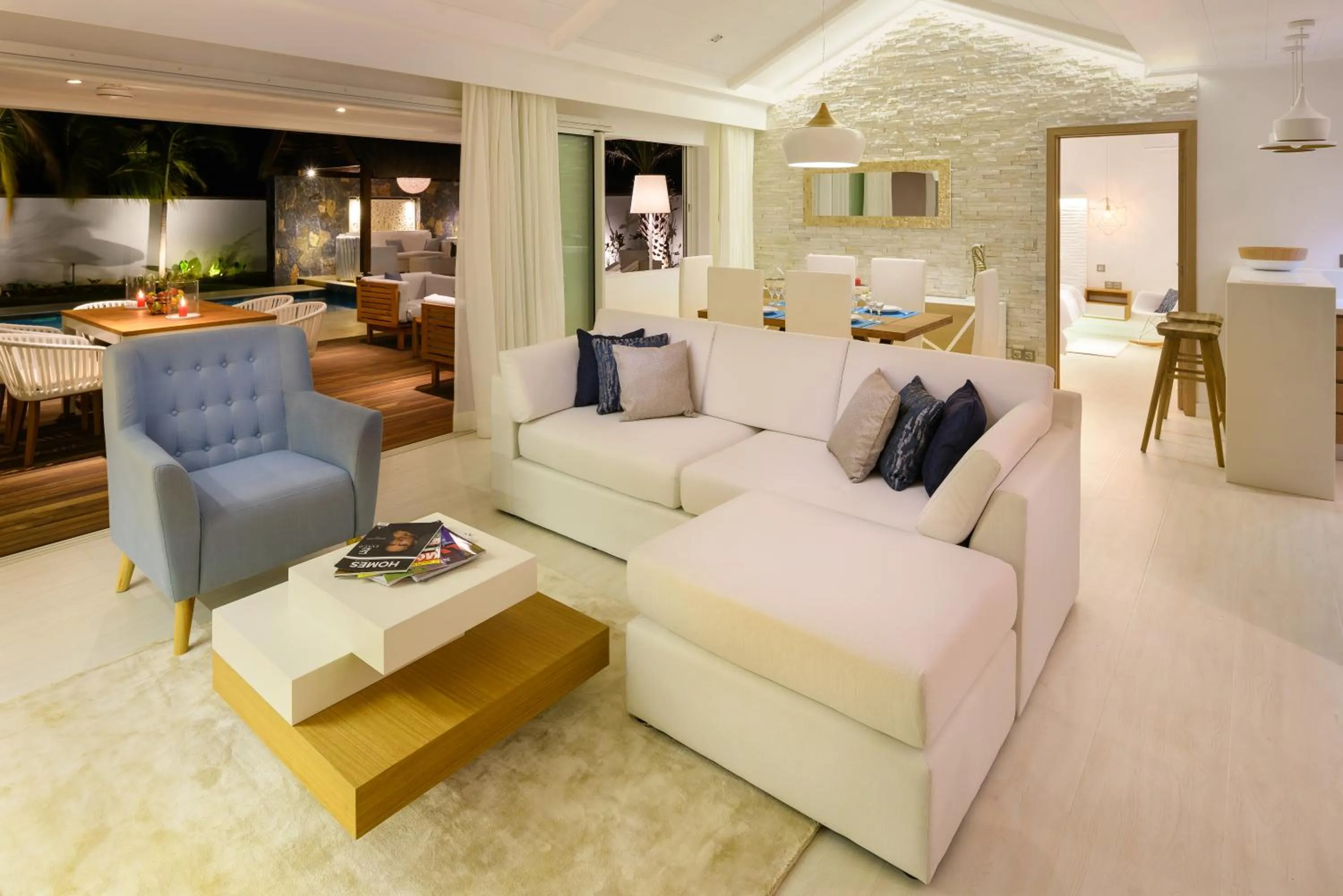 Living room in Clos du Littoral by Fine & Country