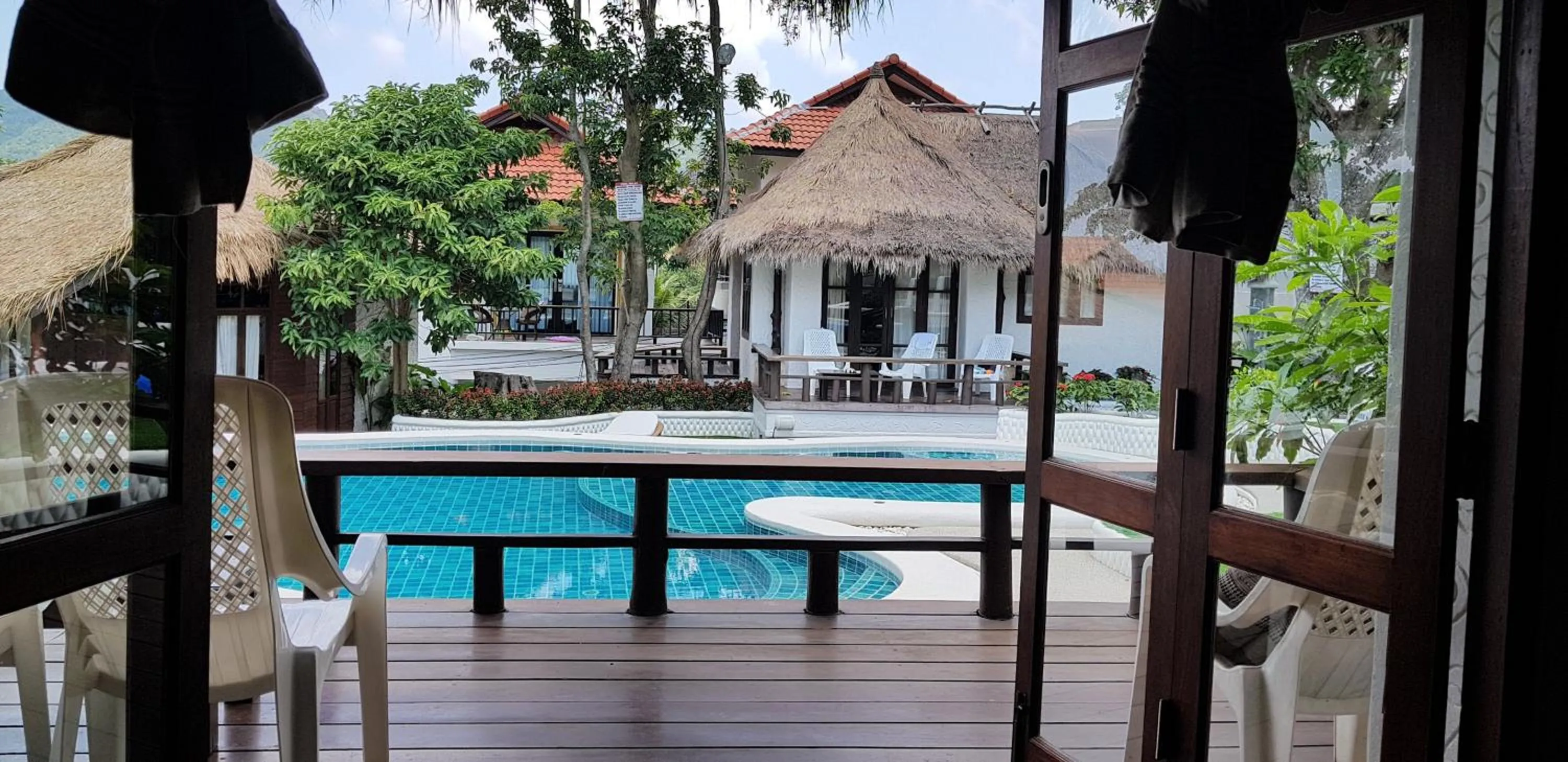 Pool view in Clear View Resort