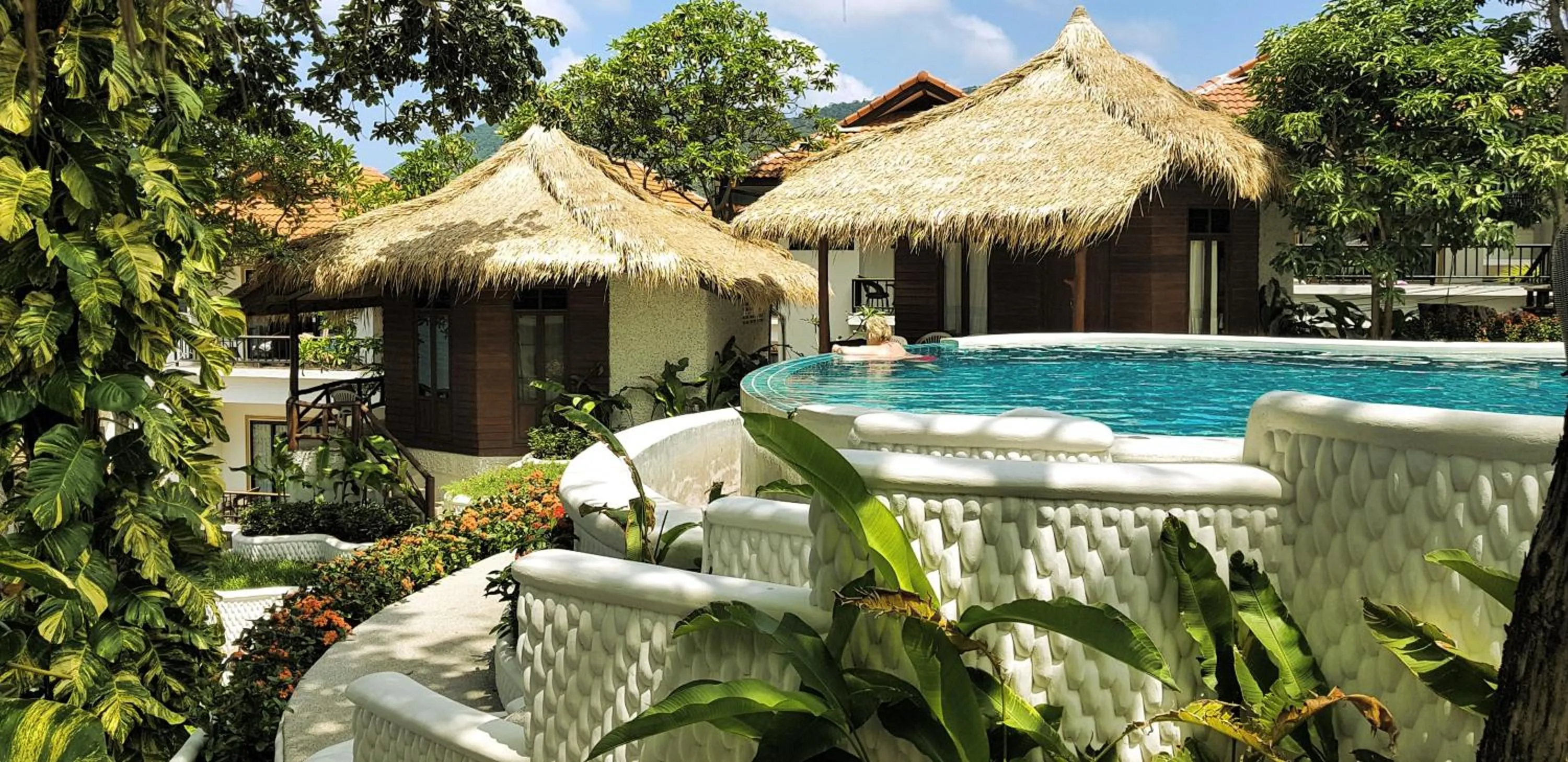 Garden view in Clear View Resort