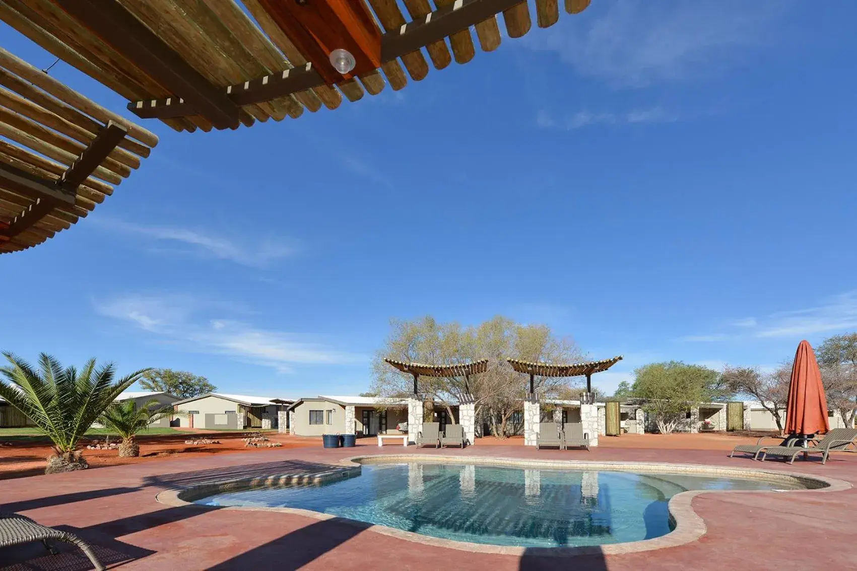 Swimming pool in Gondwana Kalahari Anib Lodge Swimming pool in Gondwana Kalahari Anib Lodge