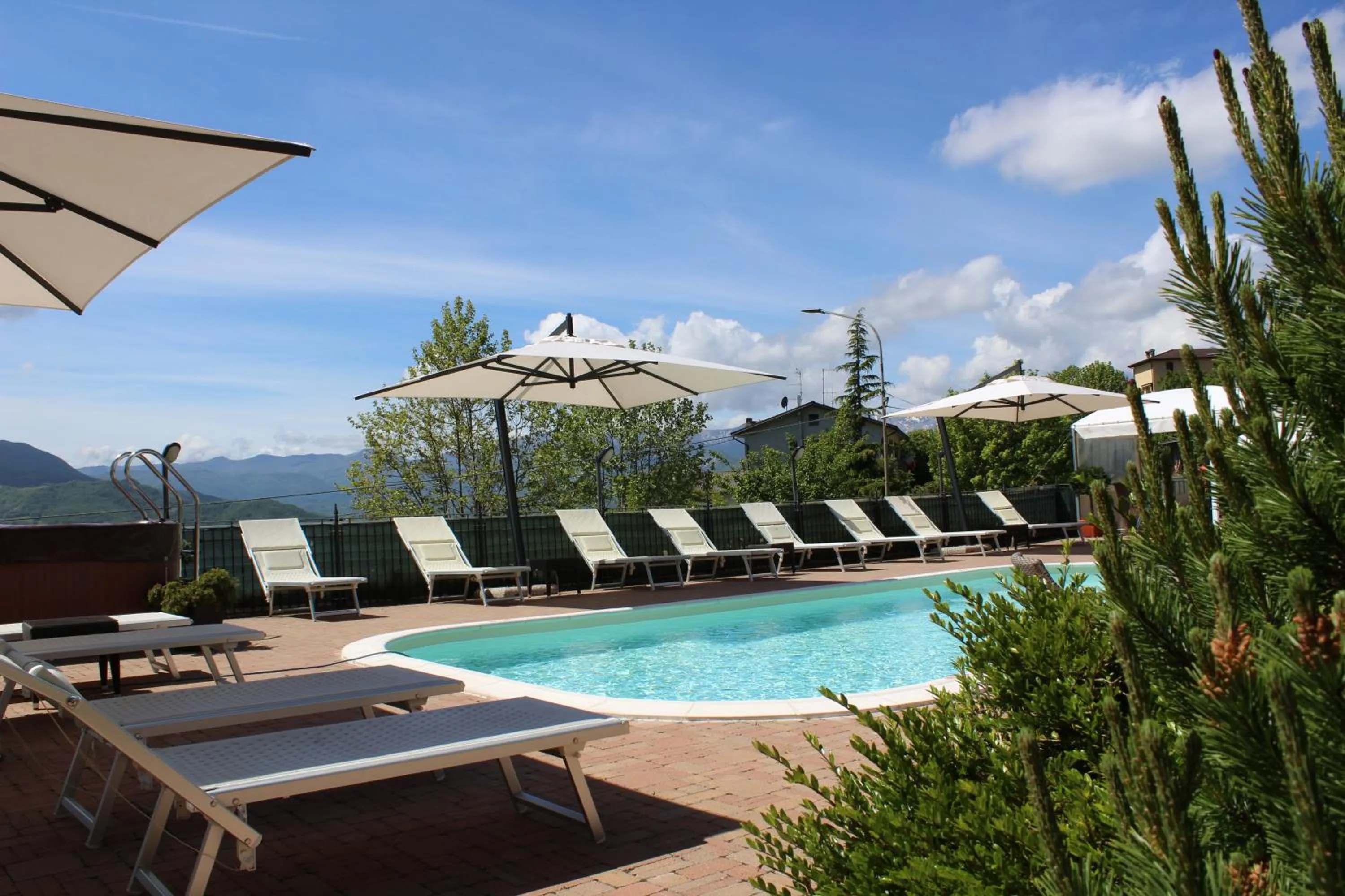 Bird's eye view in Albergo Ristorante Miramonti Toano