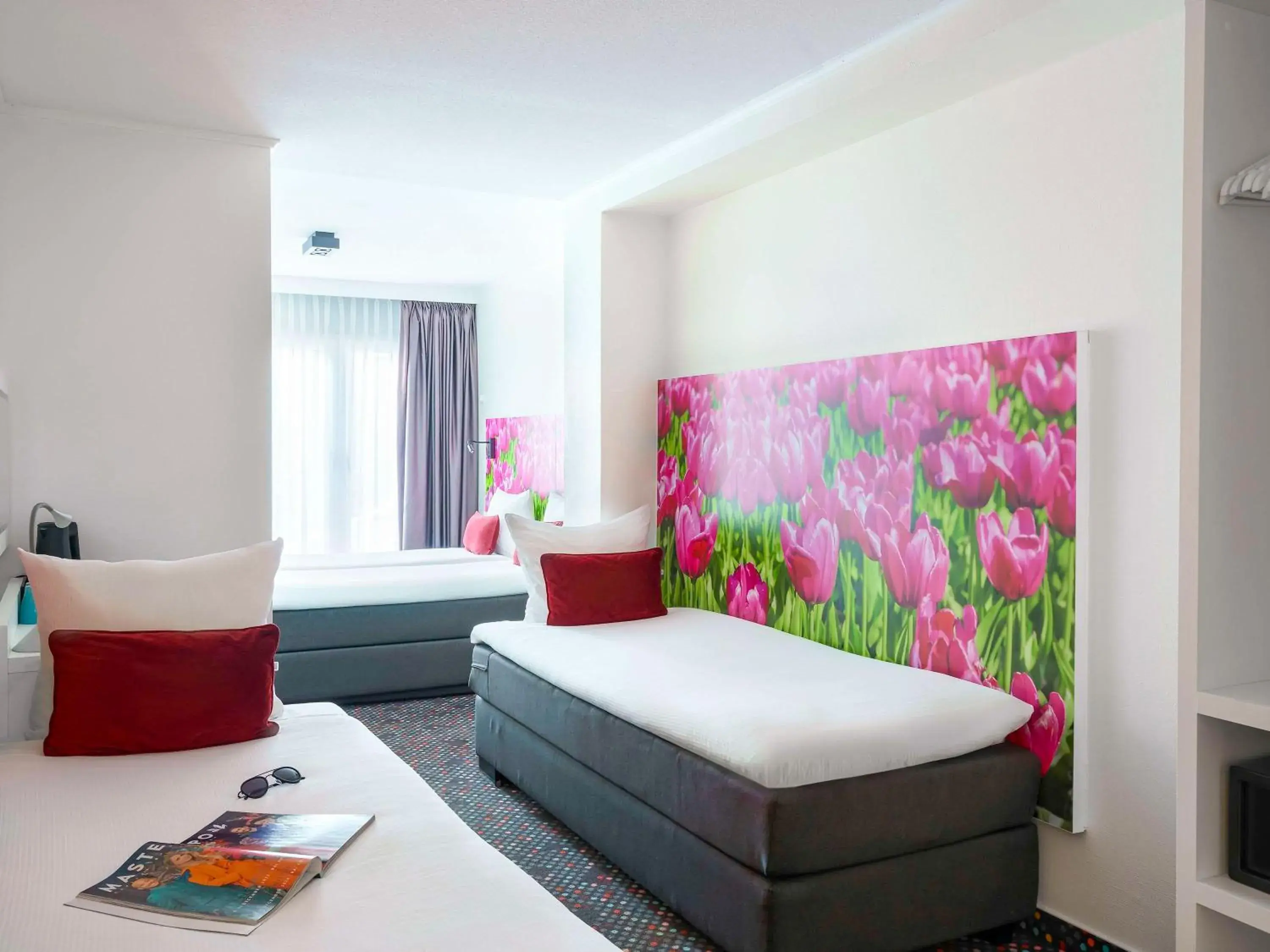 Bedroom, Bed in ibis Styles Amsterdam City Bedroom, Bed in ibis Styles Amsterdam City