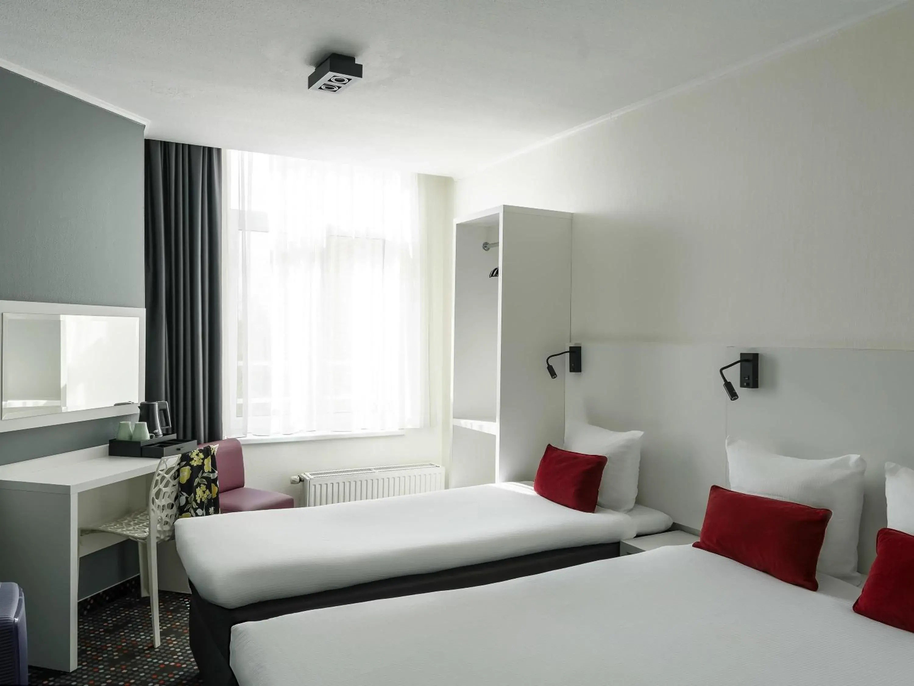 Bedroom, Bed in ibis Styles Amsterdam City Bedroom, Bed in ibis Styles Amsterdam City