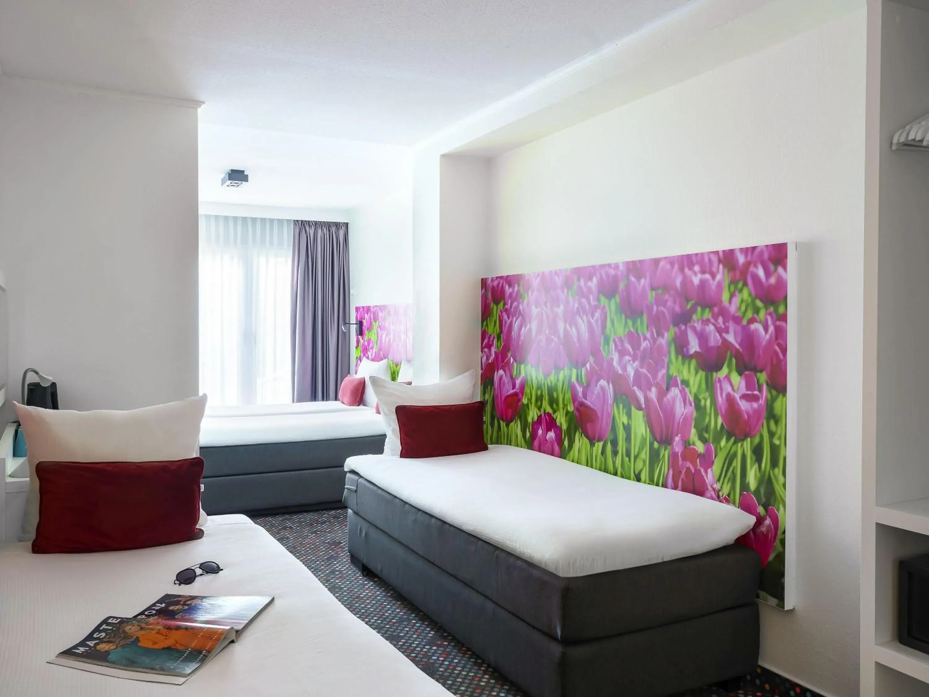 Bedroom, Bed in ibis Styles Amsterdam City Bedroom, Bed in ibis Styles Amsterdam City