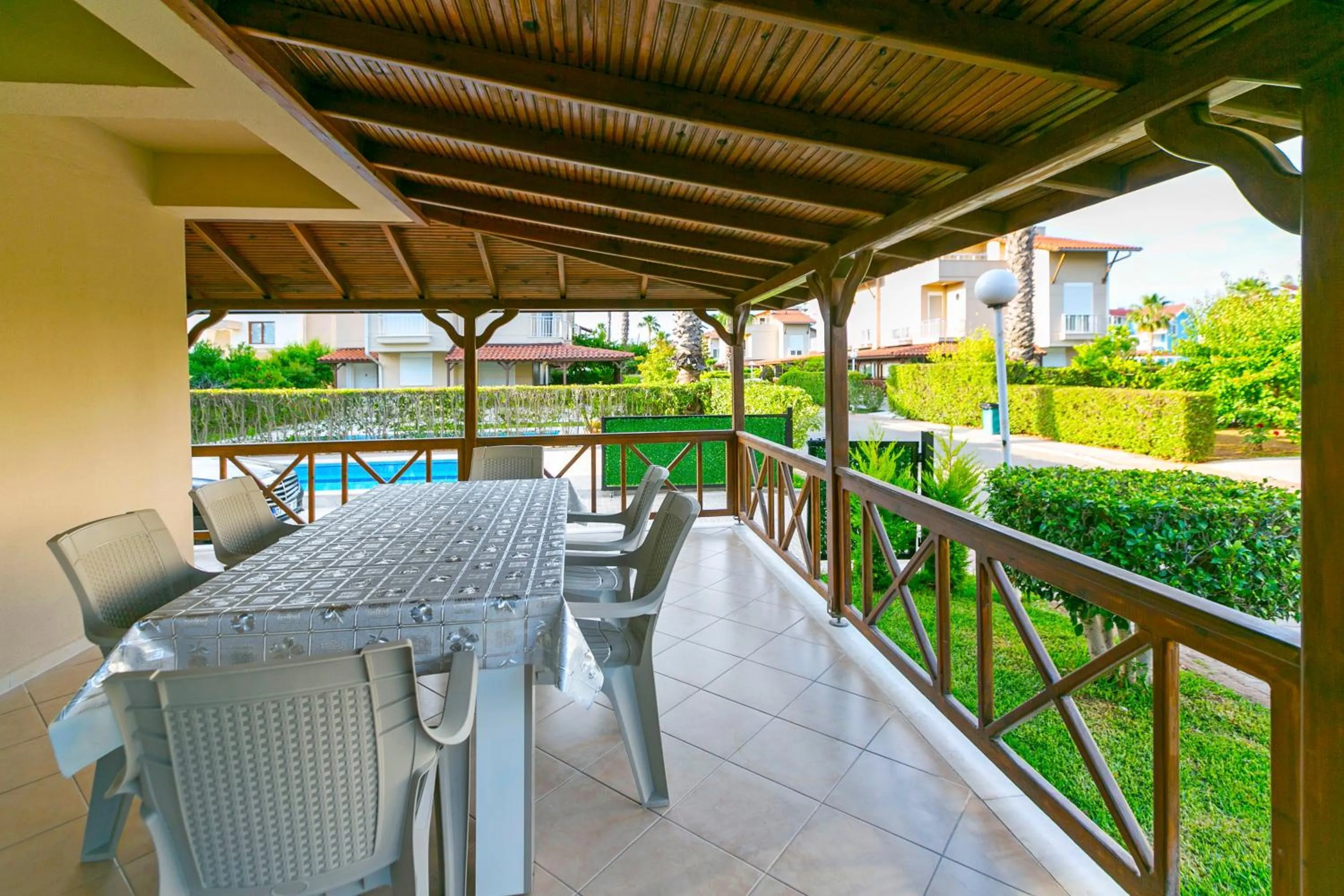 Patio in Paradise Town Villa Legend