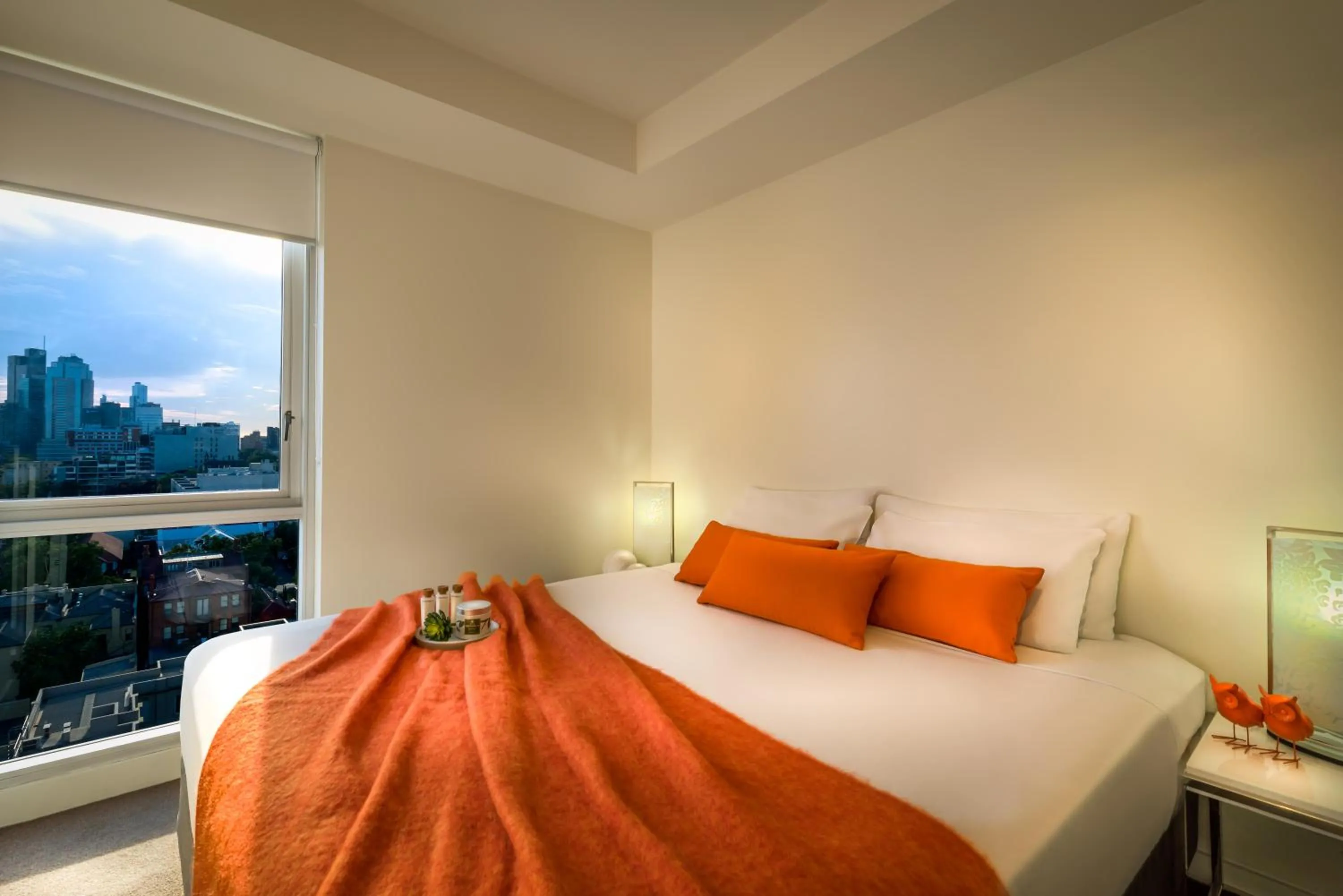 Bedroom, Bed in Adele Apartment Hotel East Melbourne