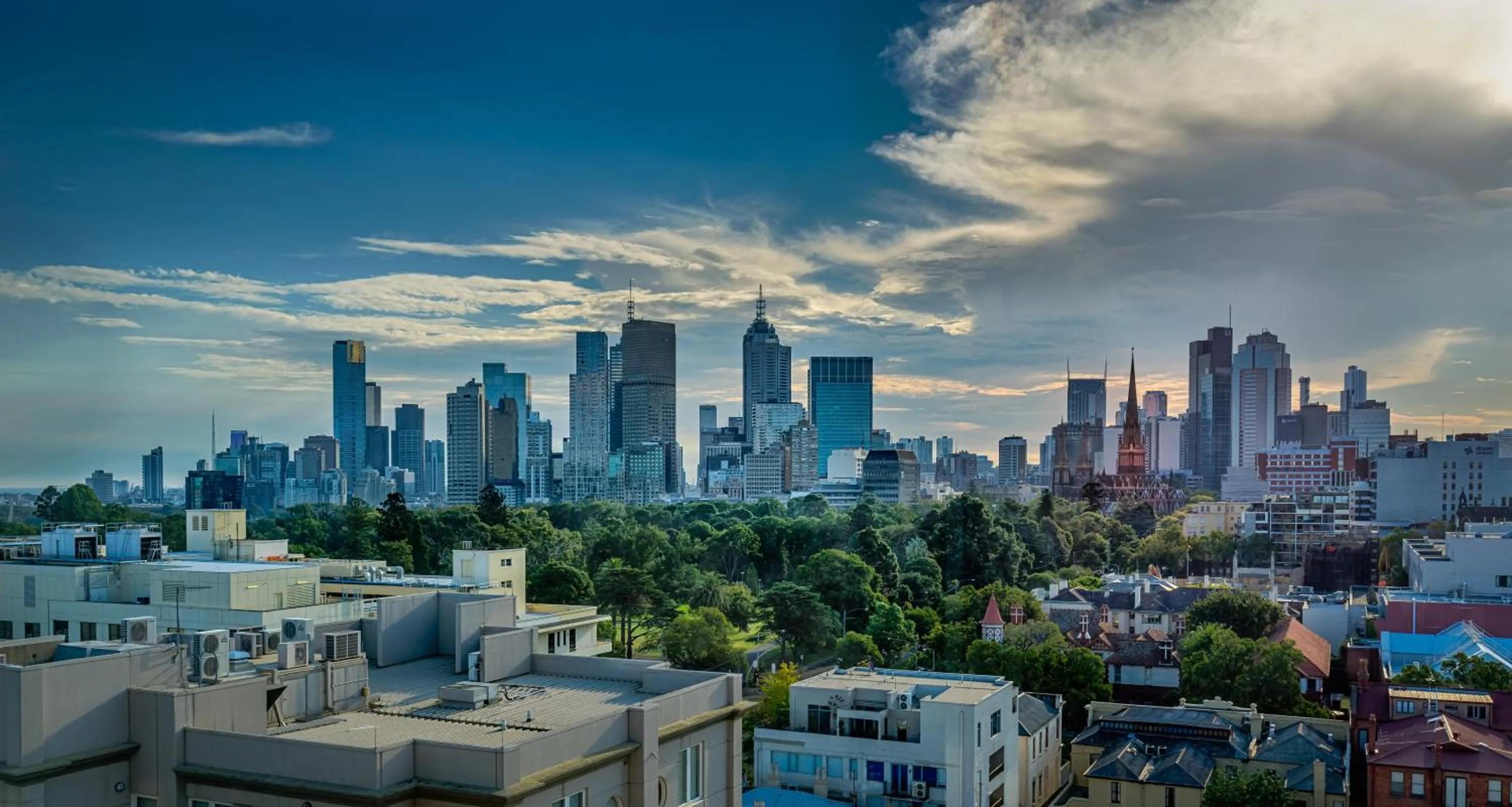 City view in Adele Apartment Hotel East Melbourne