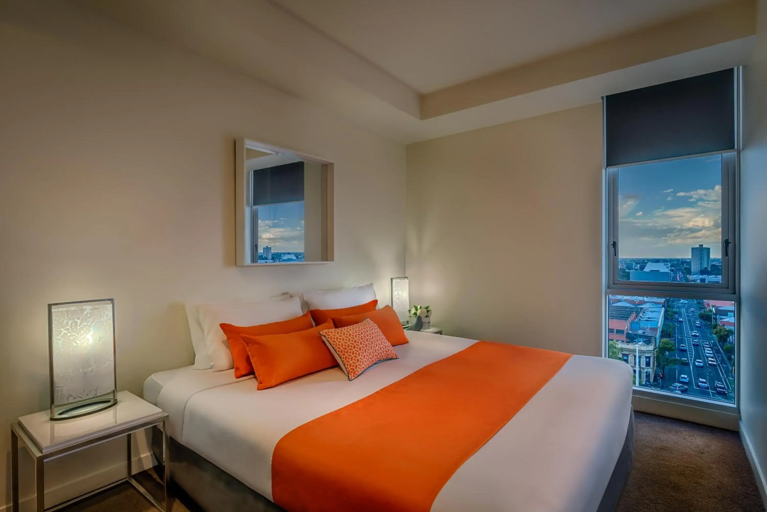 Bedroom, Bed in Adele Apartment Hotel East Melbourne Bedroom, Bed in Adele Apartment Hotel East Melbourne