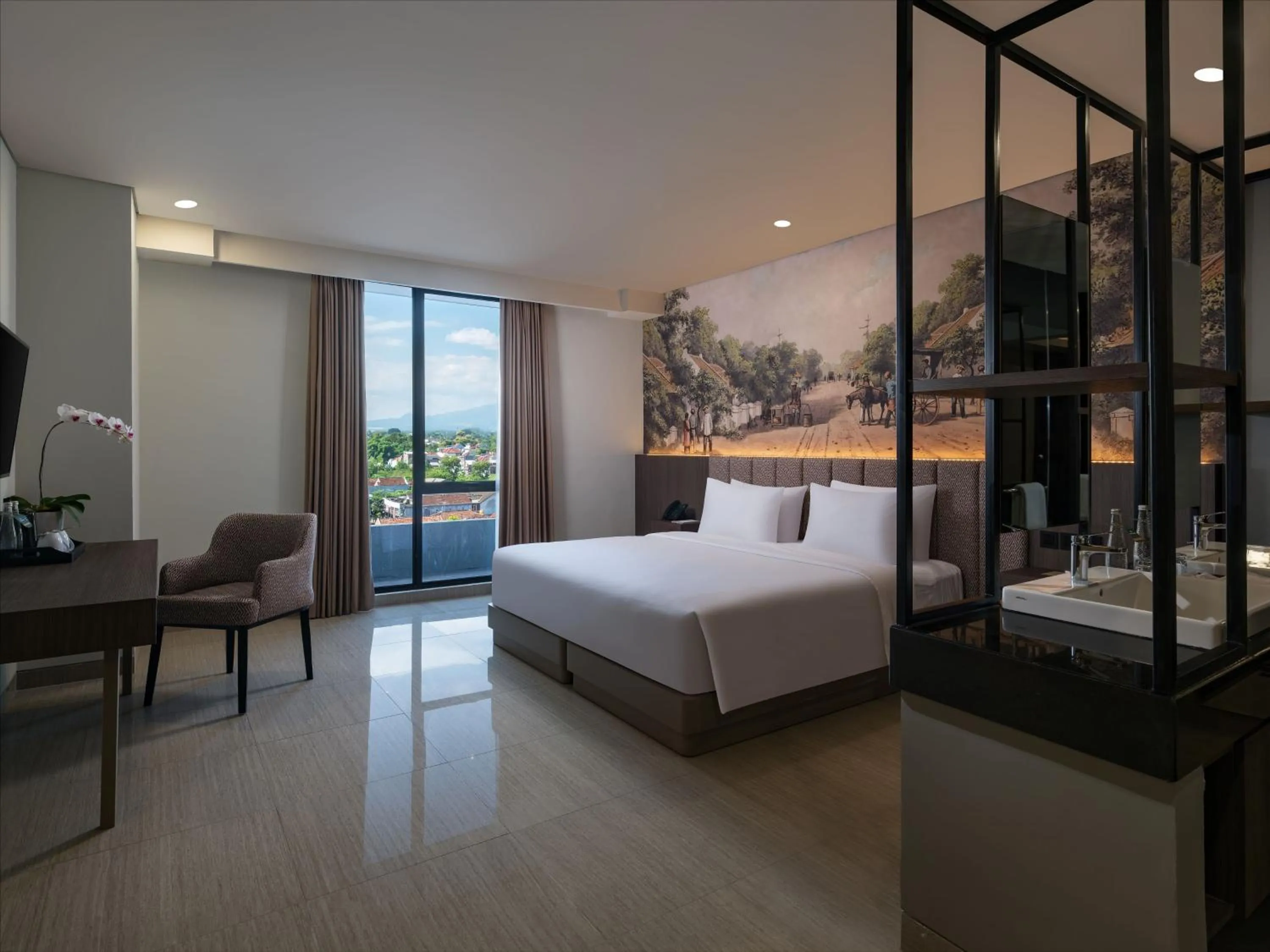 Bedroom, Bed in Hotel Santika Blitar