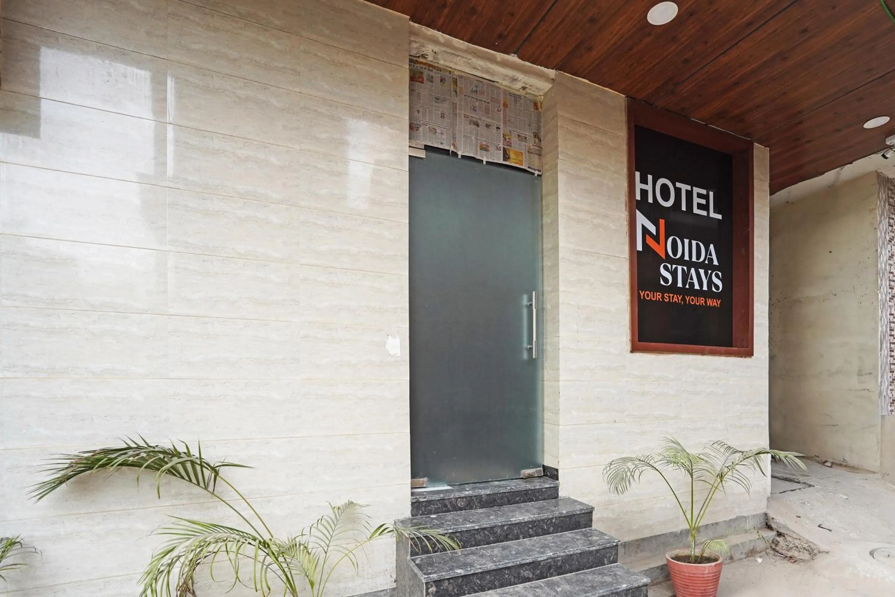 Facade/entrance in Hotel O Noida Stays