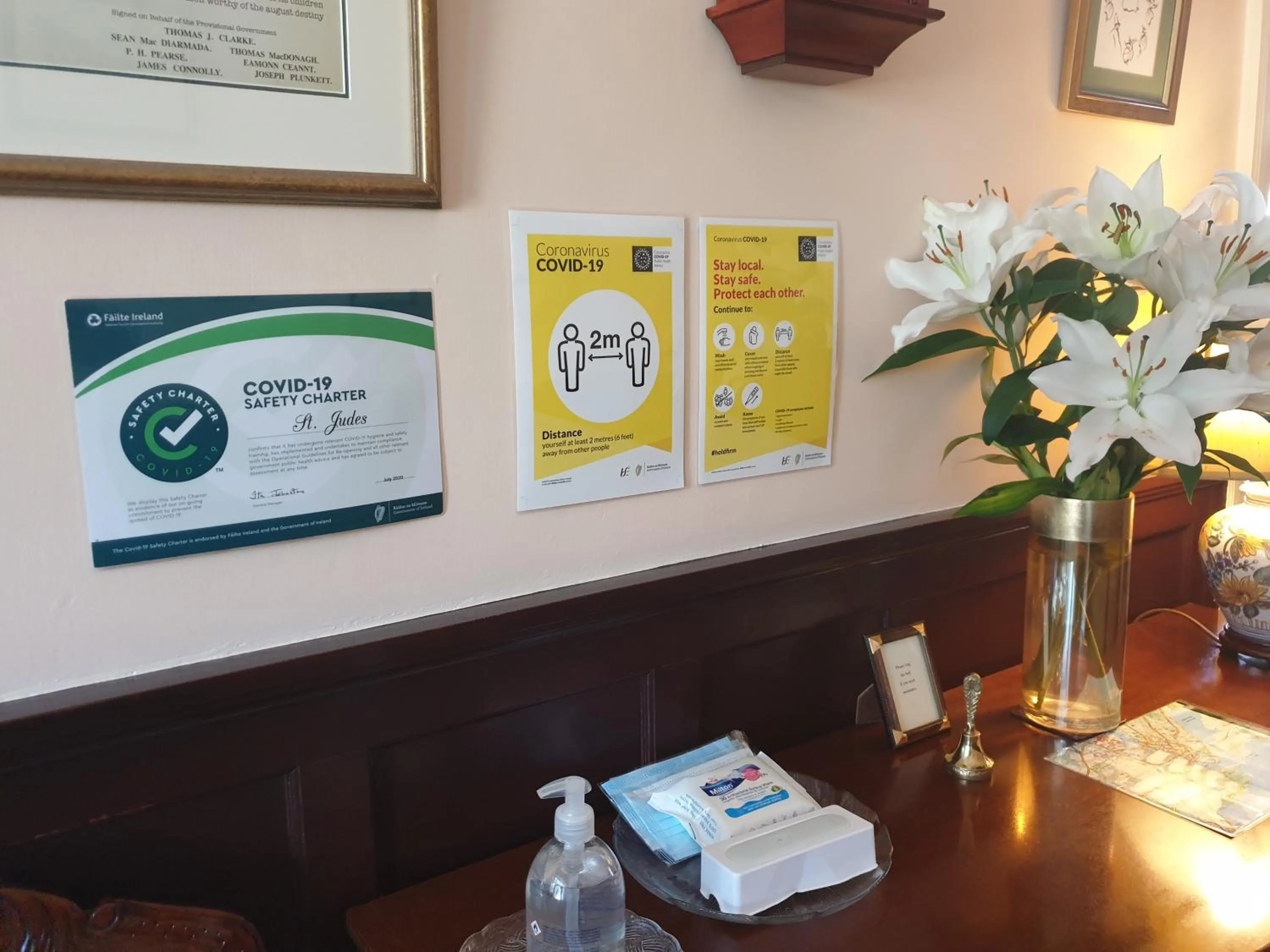 Lobby or reception in St Judes B&B