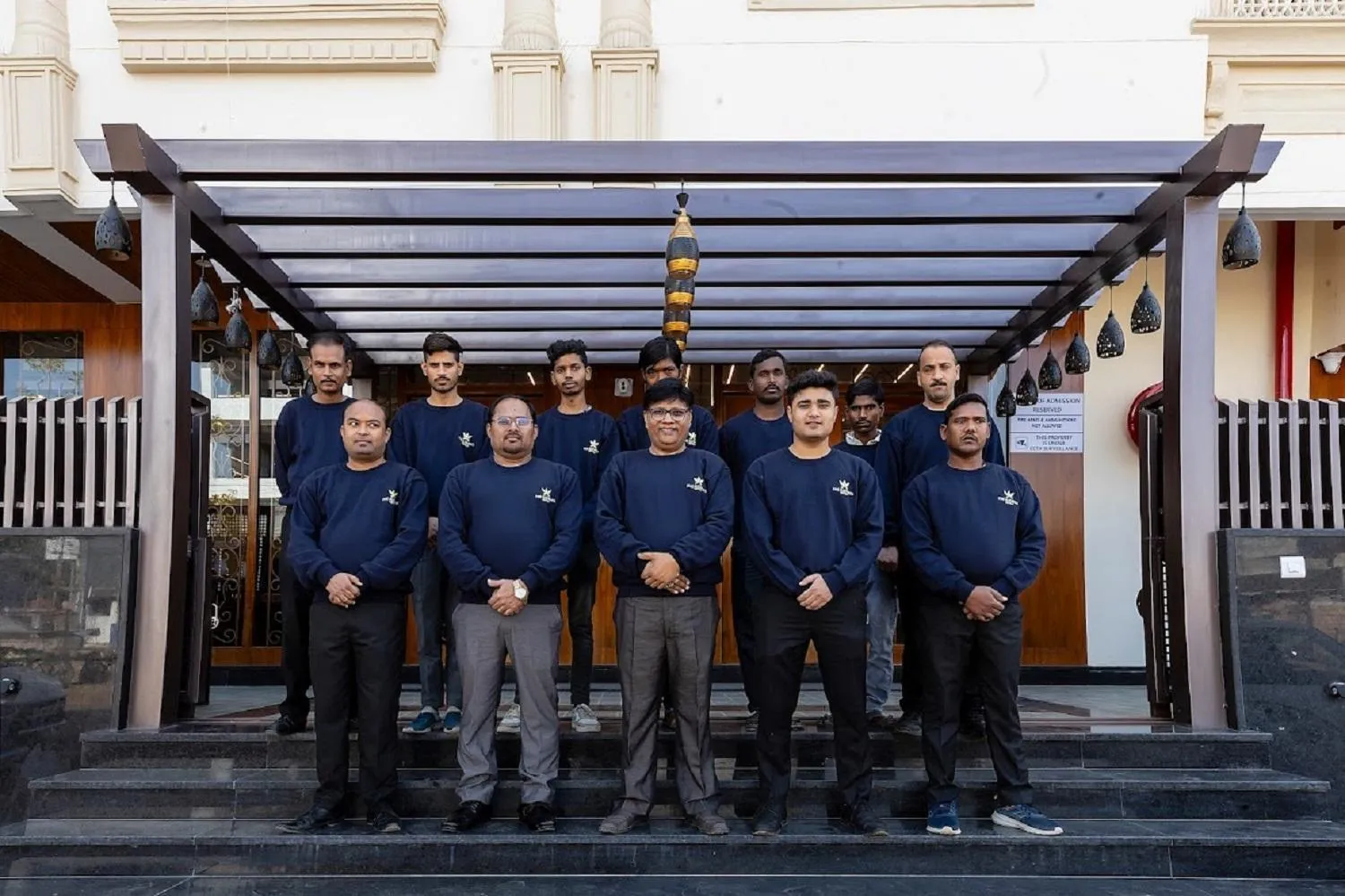 Facade/entrance in Mertiya Residency