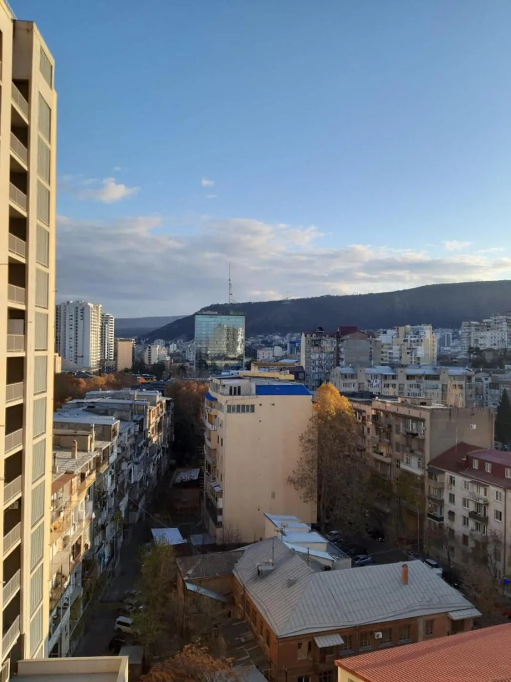 City view in Two-bedroom apartment in the Saakadze tower