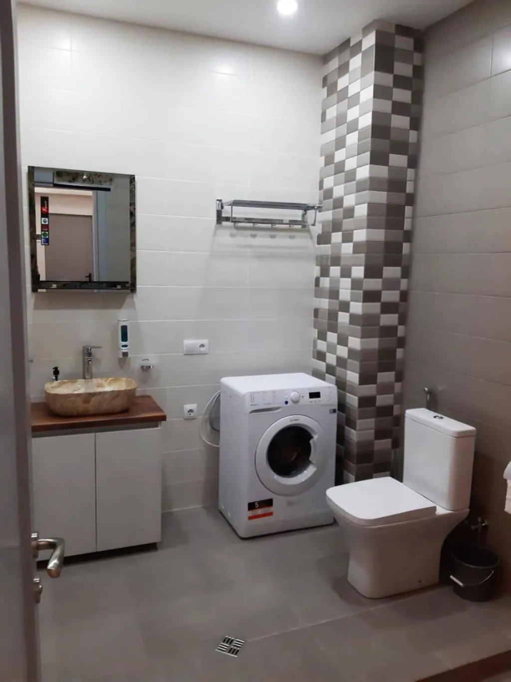 Shower in Two-bedroom apartment in the Saakadze tower
