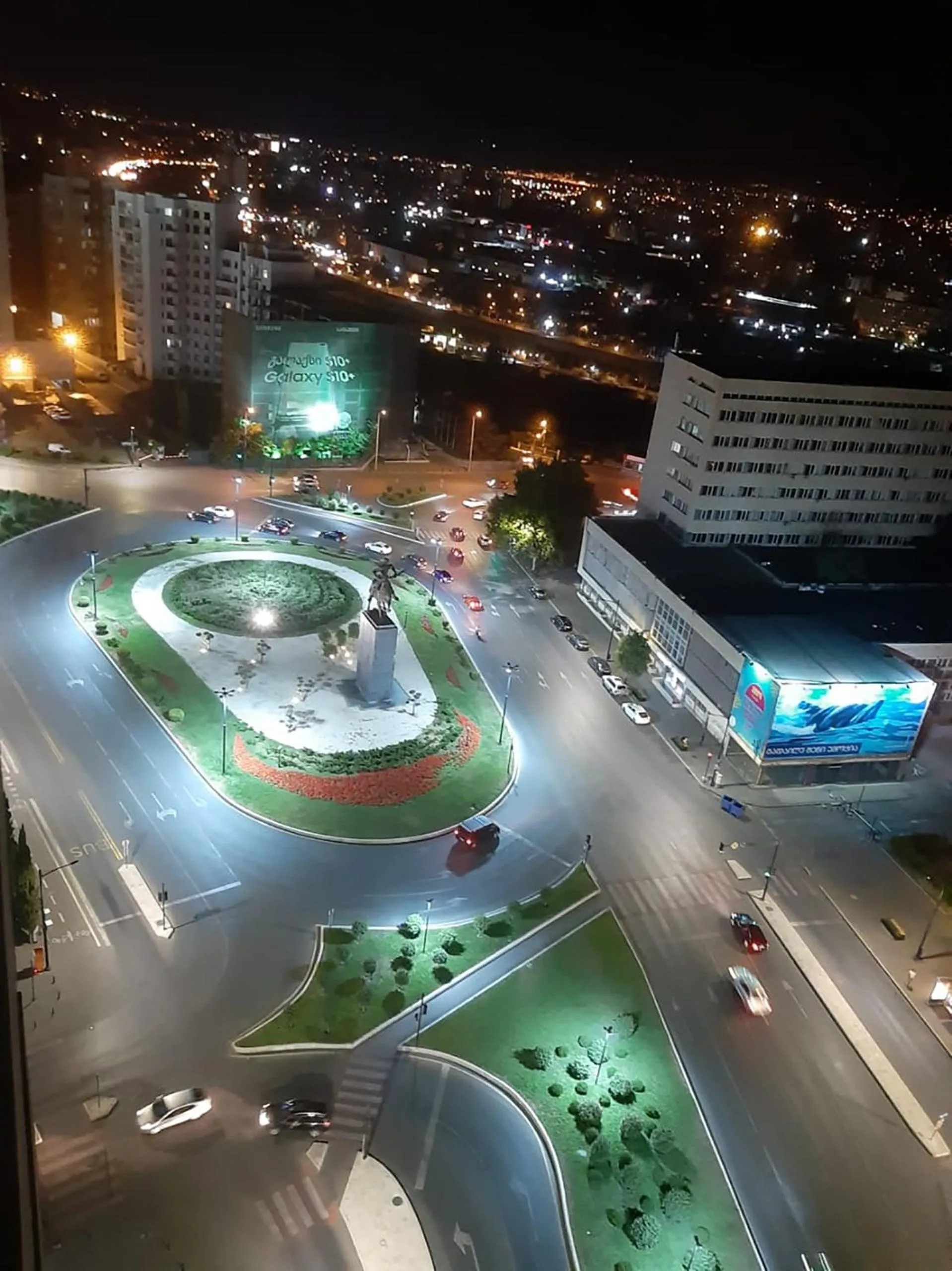 City view in Two-bedroom apartment in the Saakadze tower