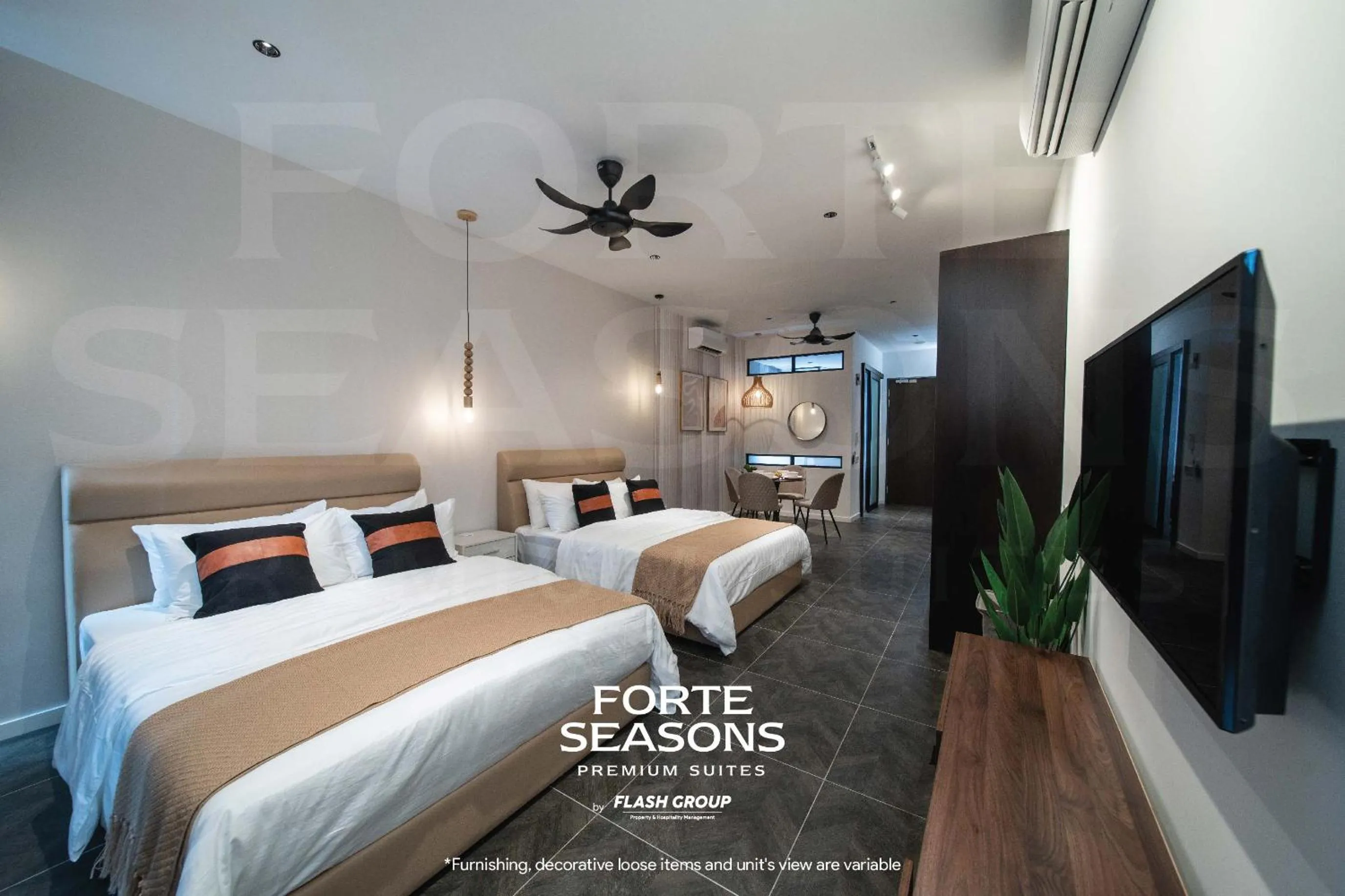 Bed in Forte Seasons Scarletz Premium Suites @ KLCC