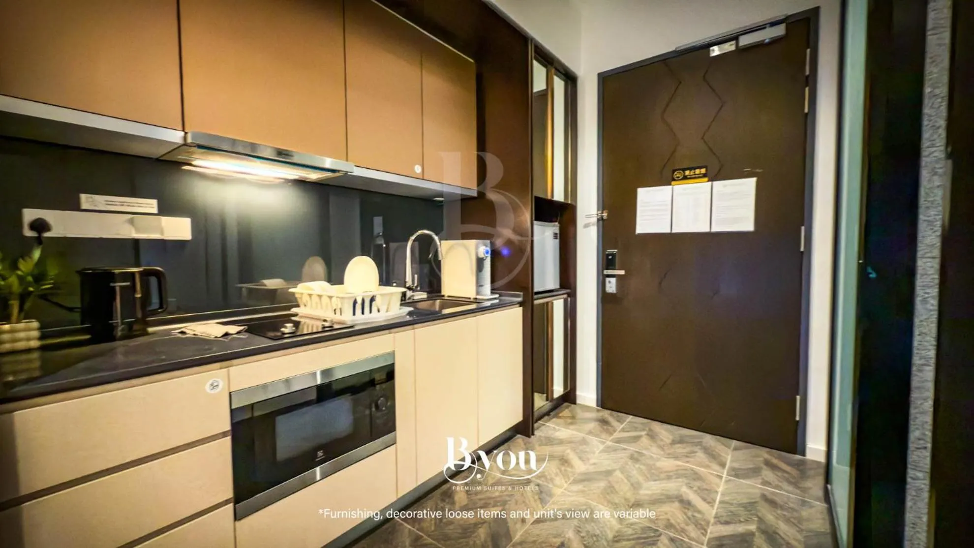 Kitchen or kitchenette in Forte Seasons Scarletz Premium Suites @ KLCC